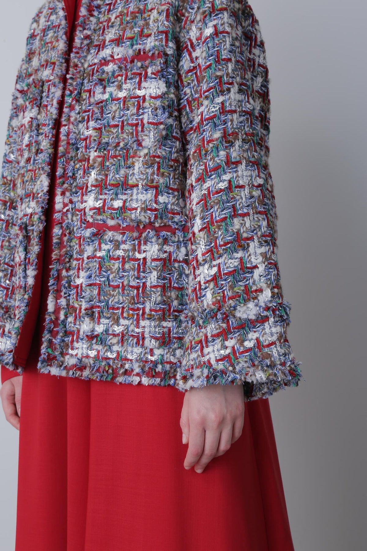 Round No Collar Jacket