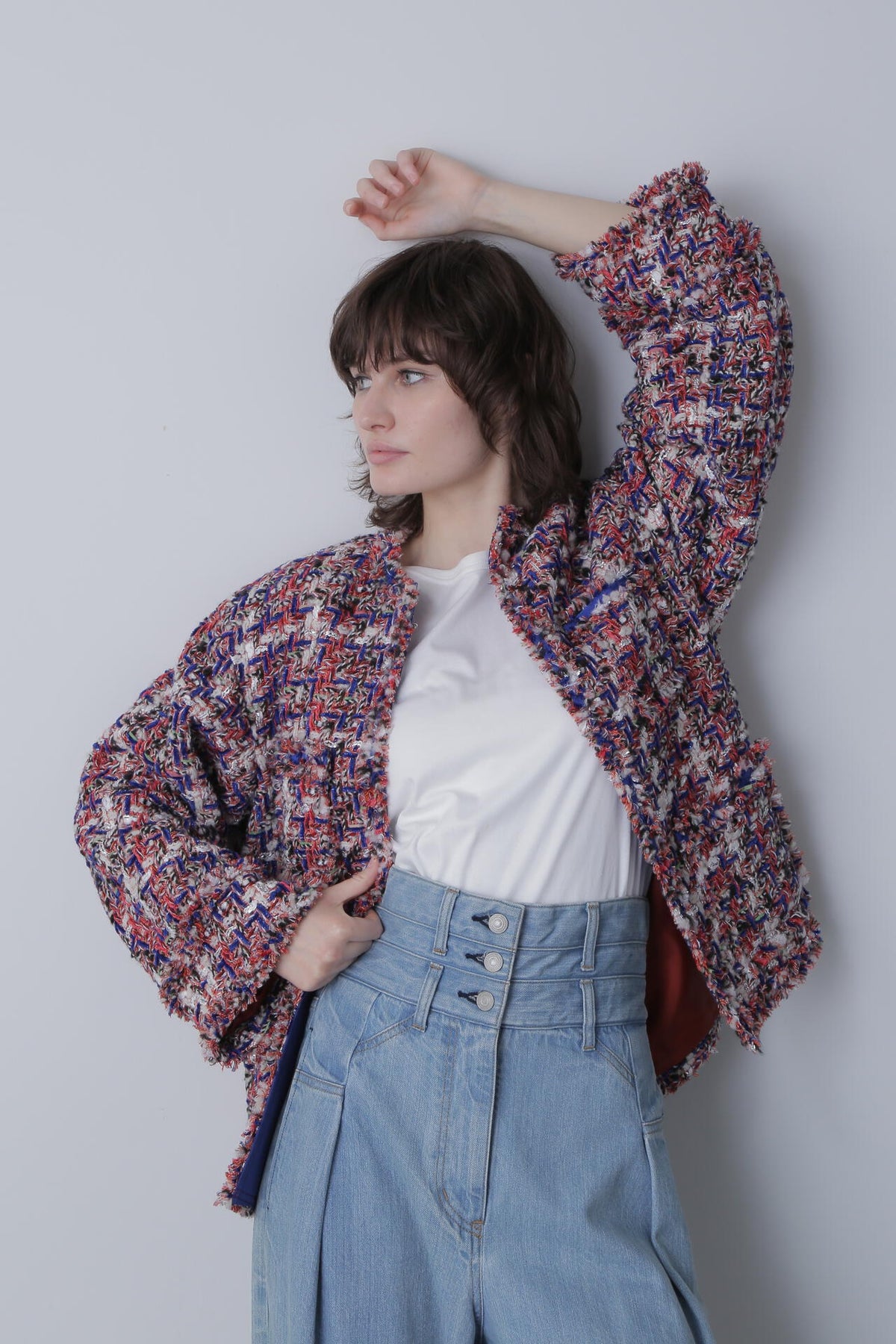 Round No Collar Jacket