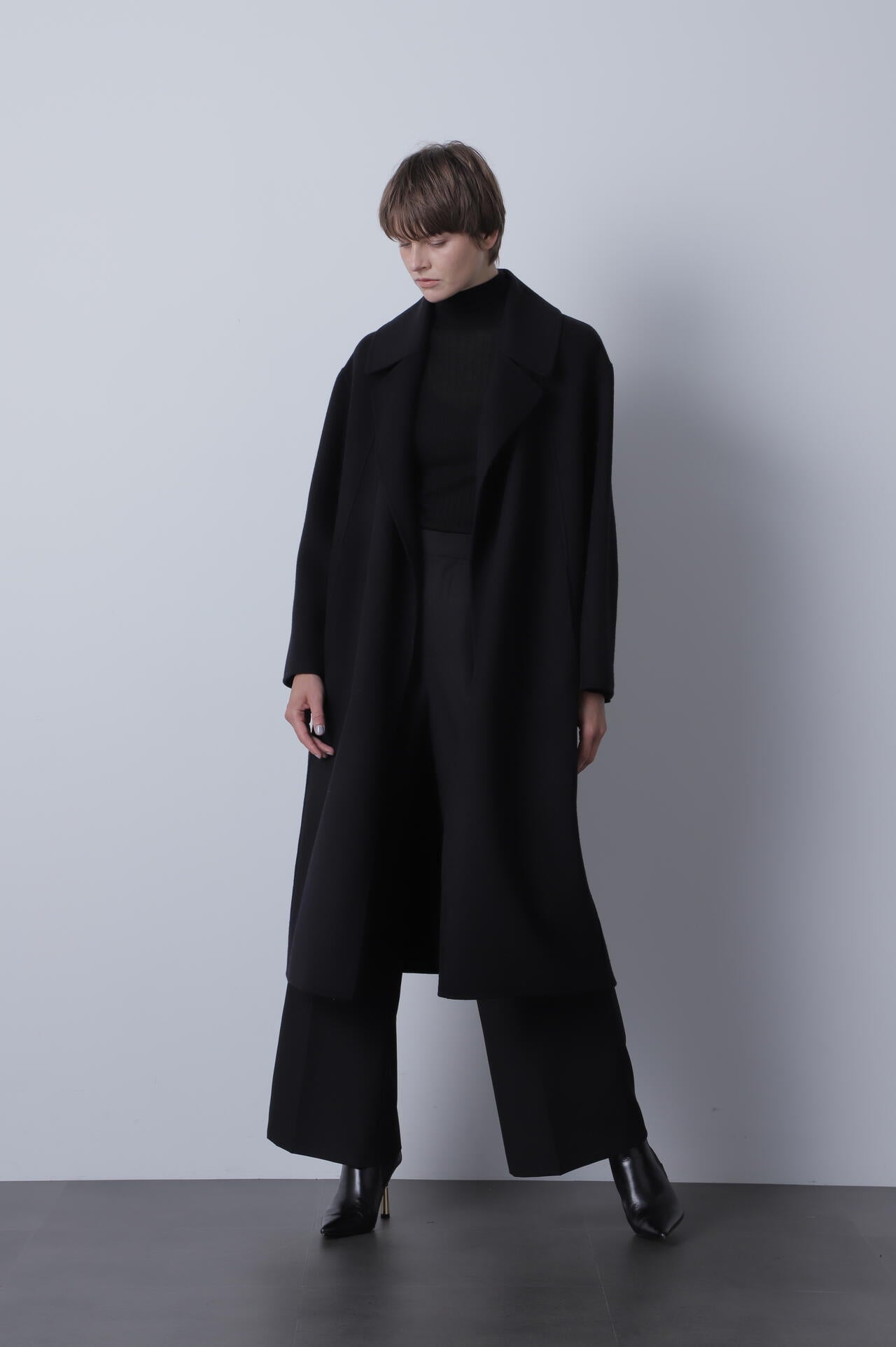 Belted Panel Line Coat