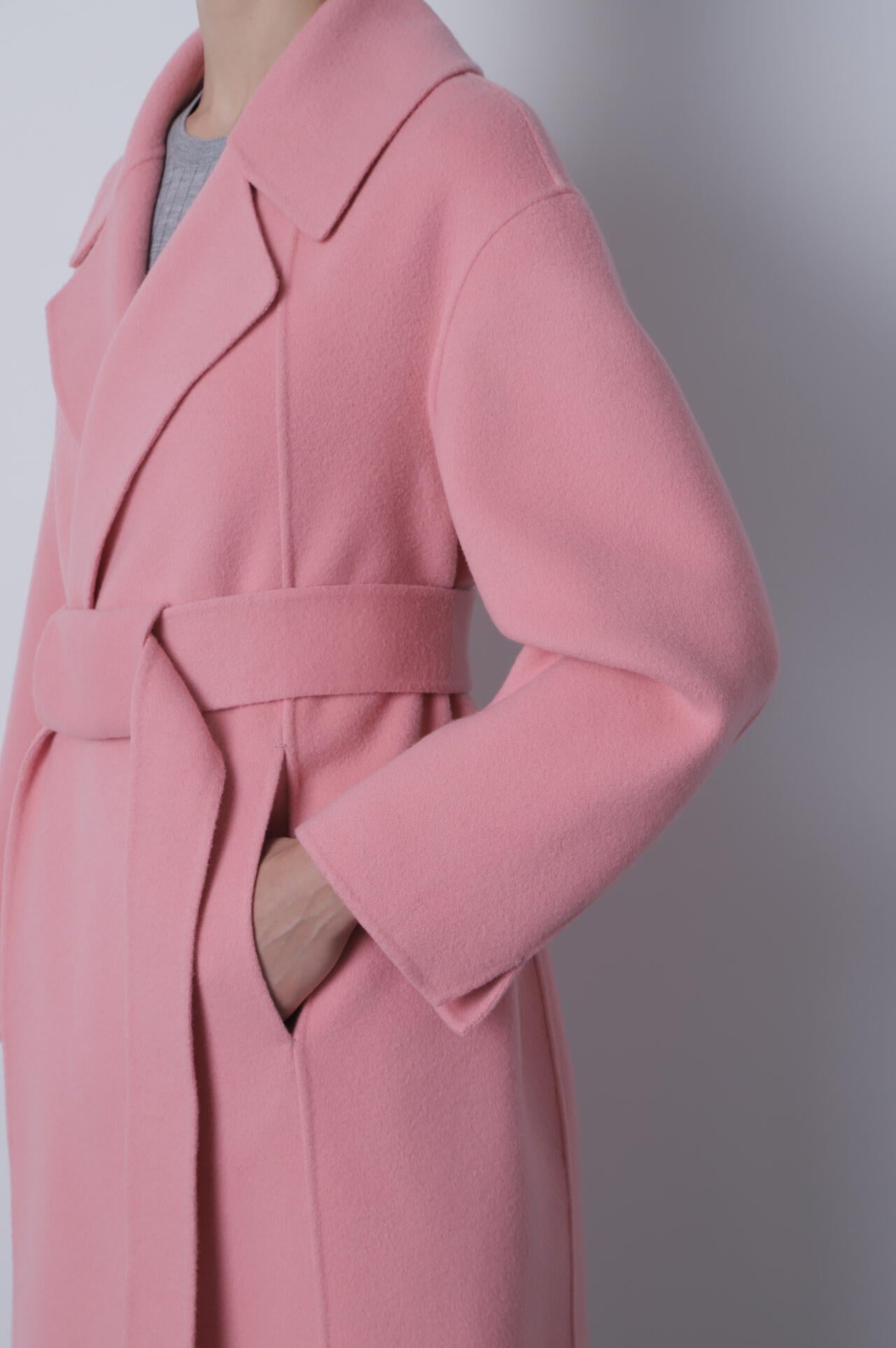 Belted Panel Line Coat