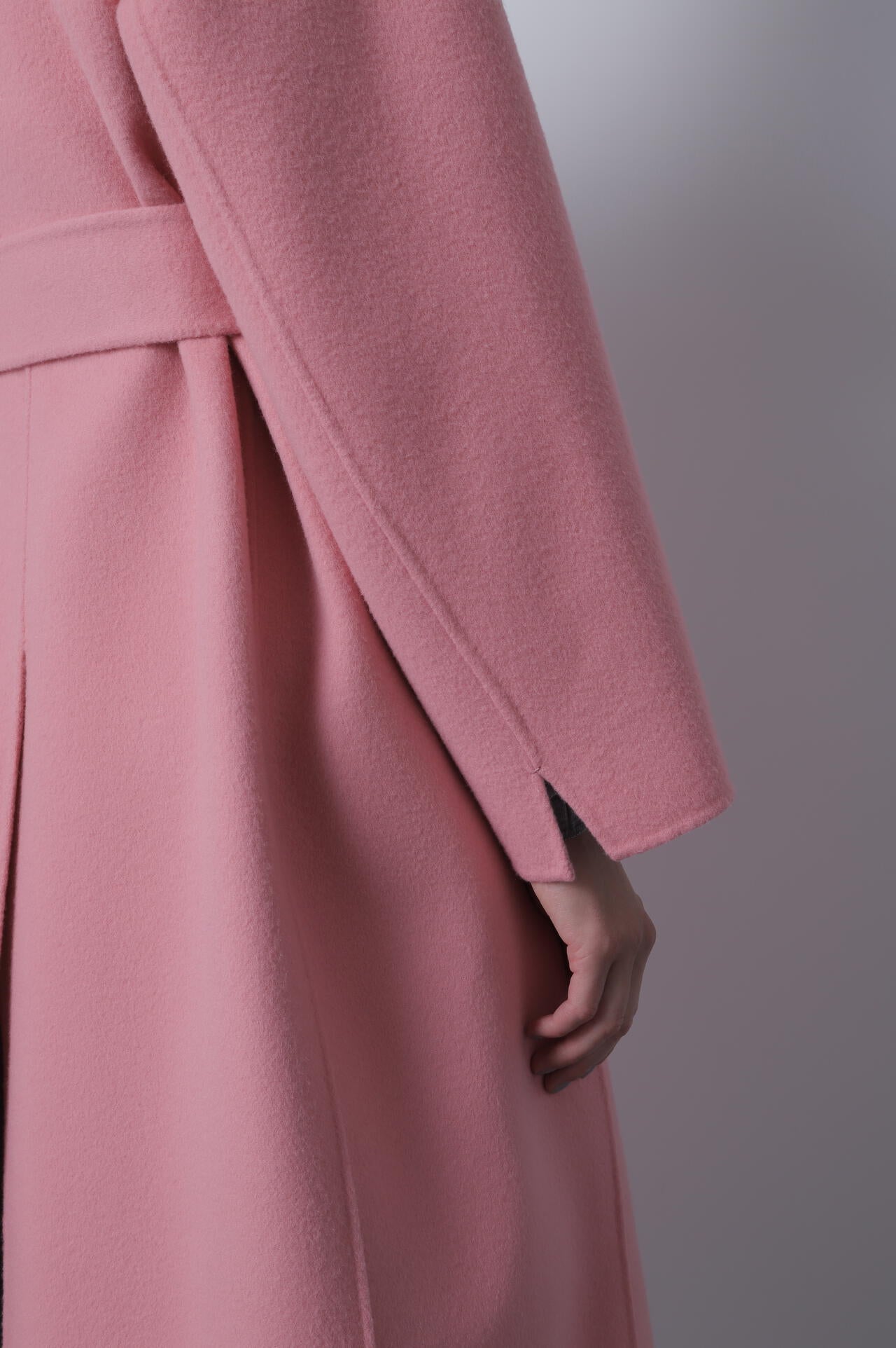 Belted Panel Line Coat