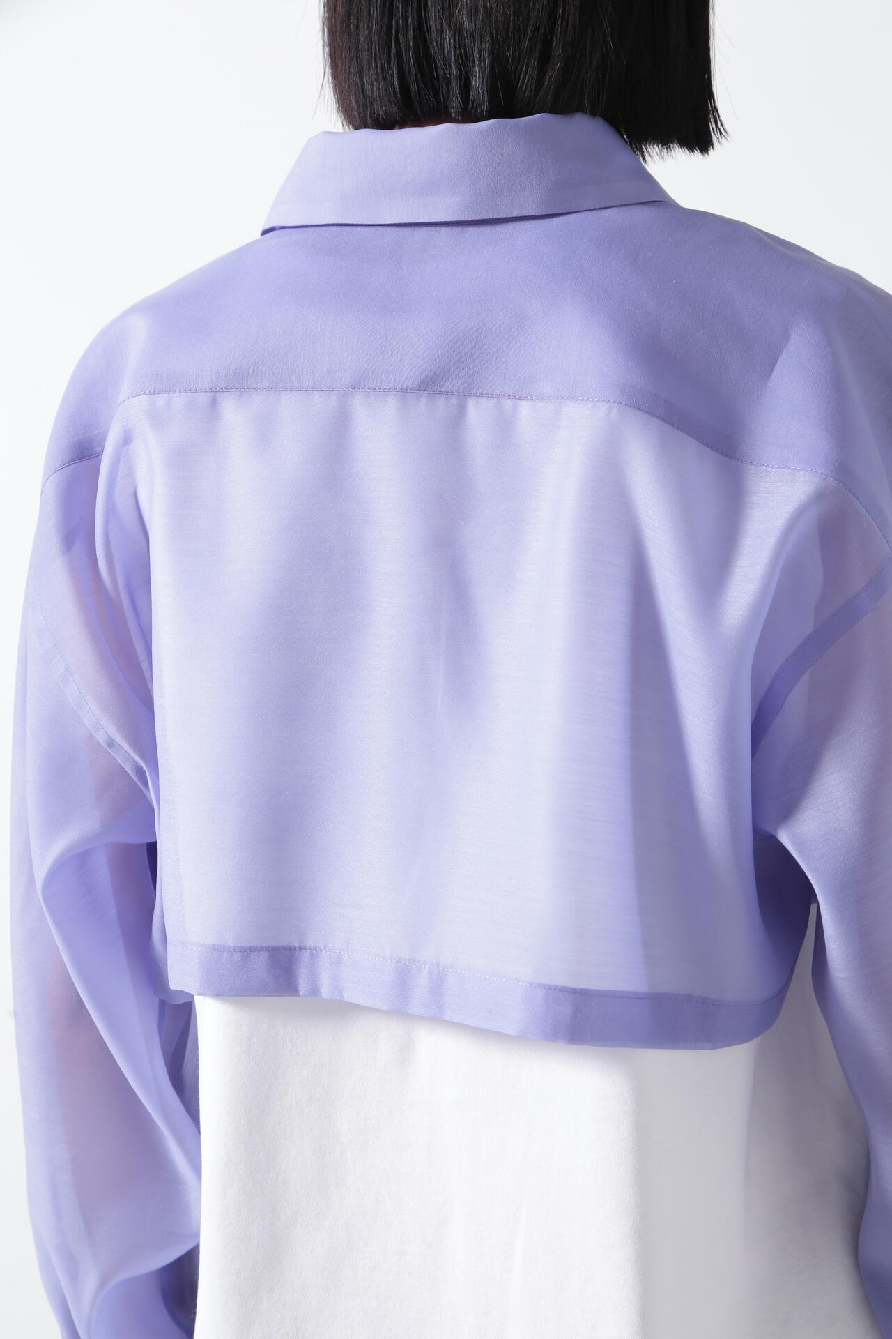 Sheer Cropped Shirt