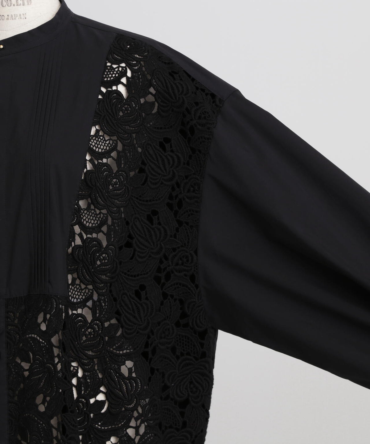 Lace Combi Shirt Dress