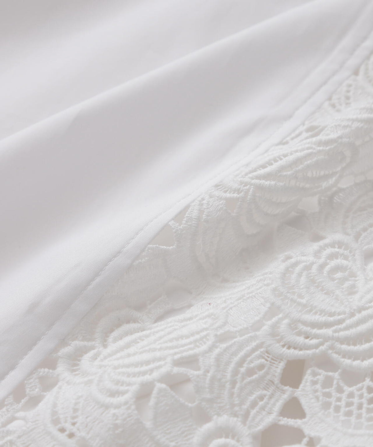 Lace Combi Shirt Dress