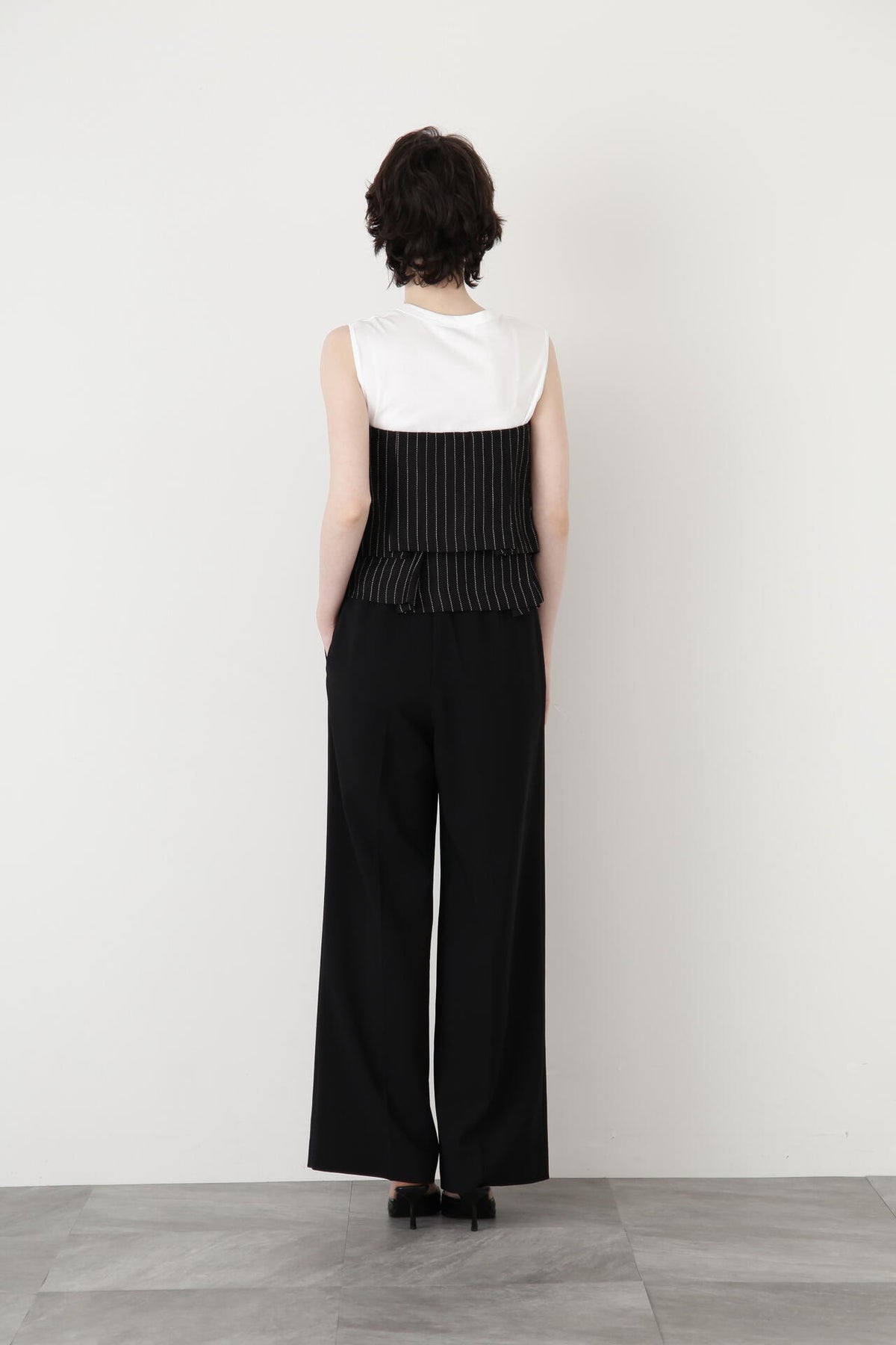 Yarn Dyed Side Zip Bustier