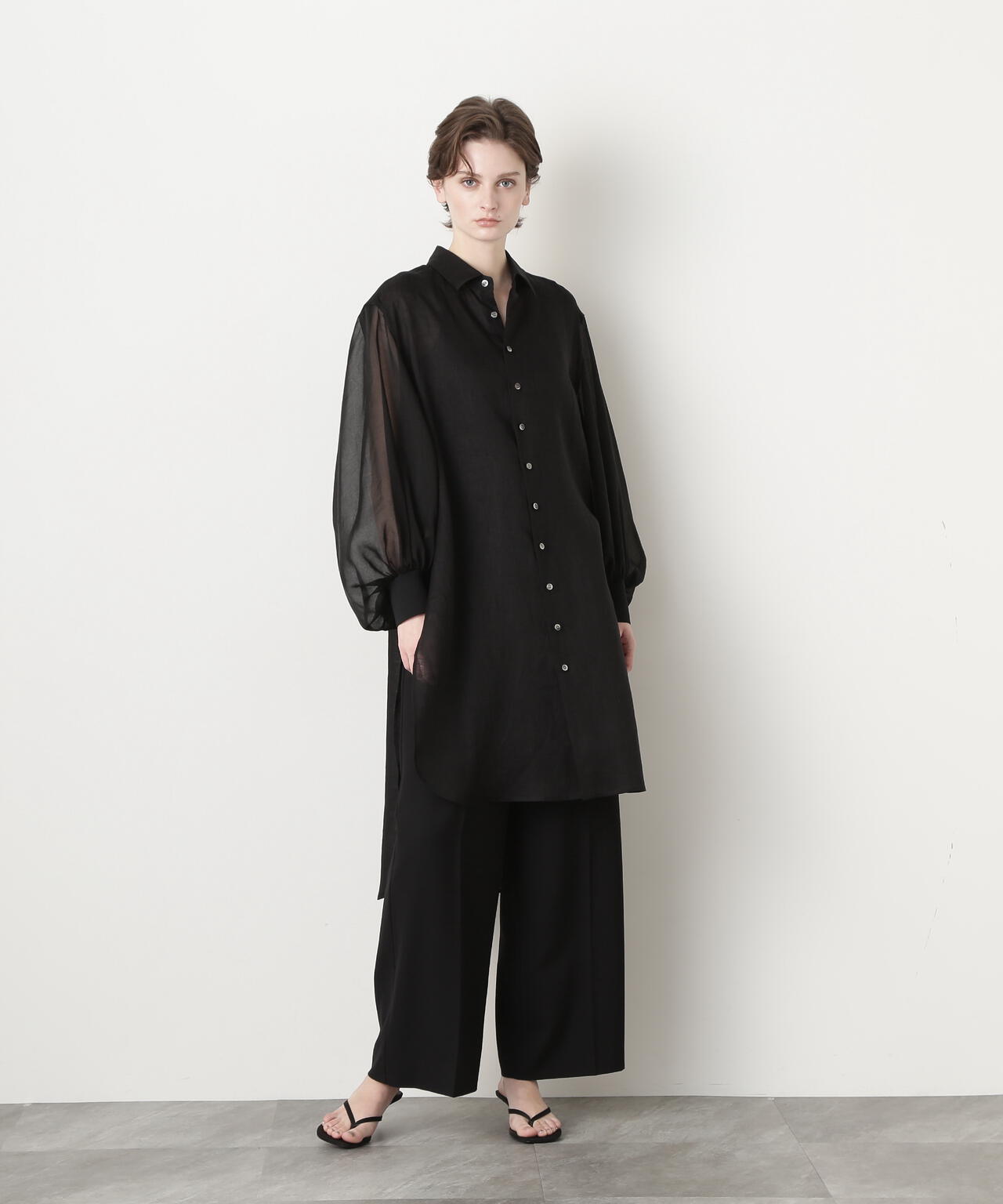 Sheer Combi Long Shirts