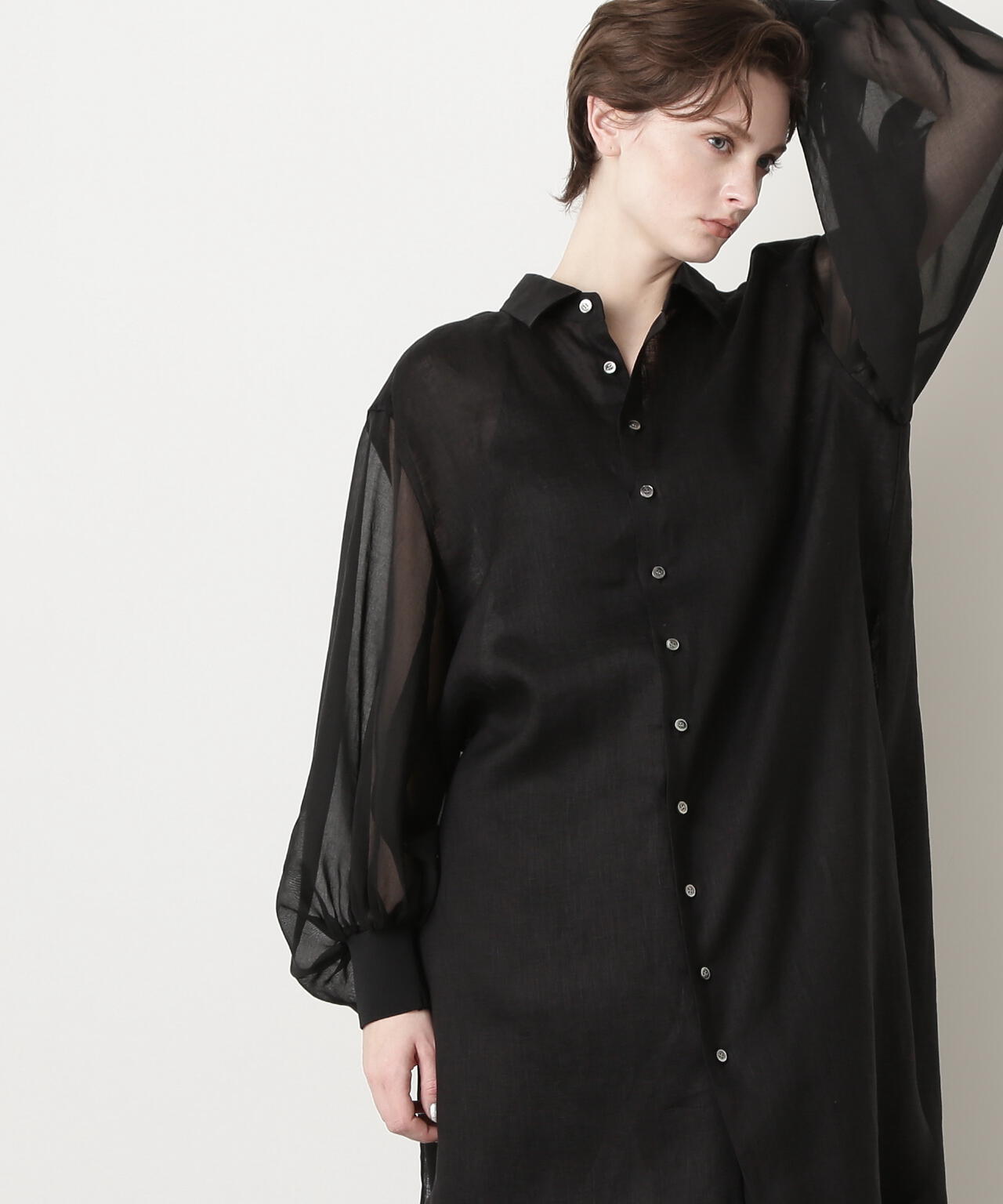 Sheer Combi Long Shirts