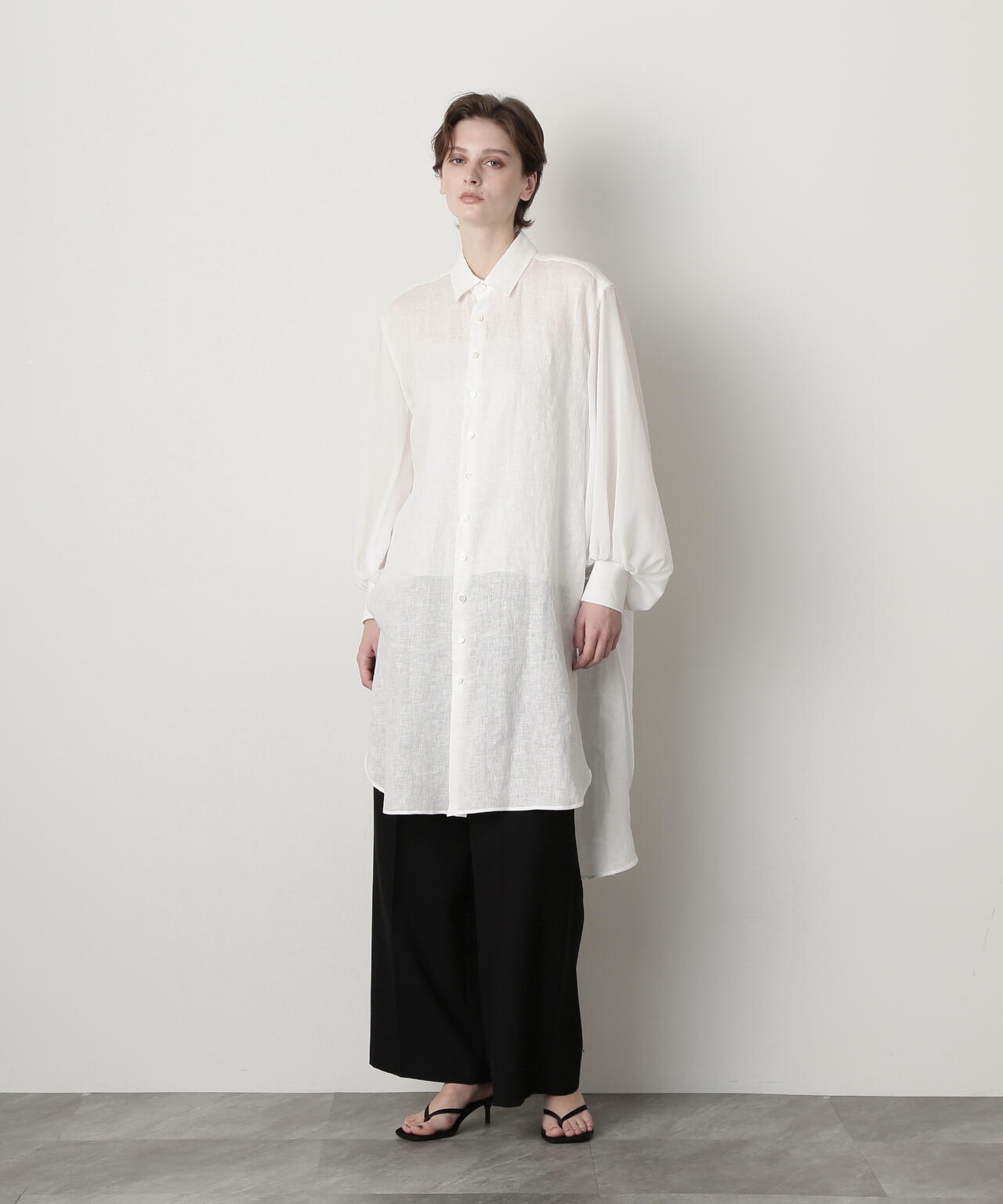 Sheer Combi Long Shirts