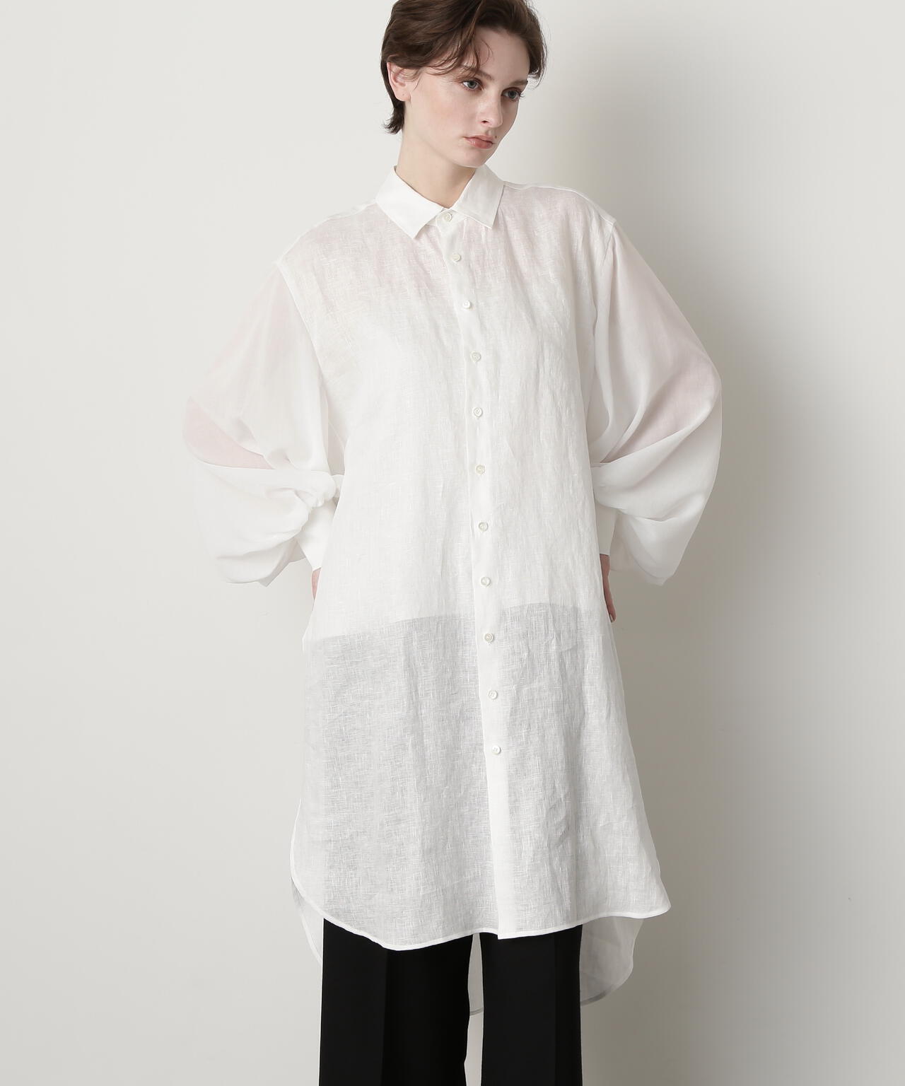 Sheer Combi Long Shirts