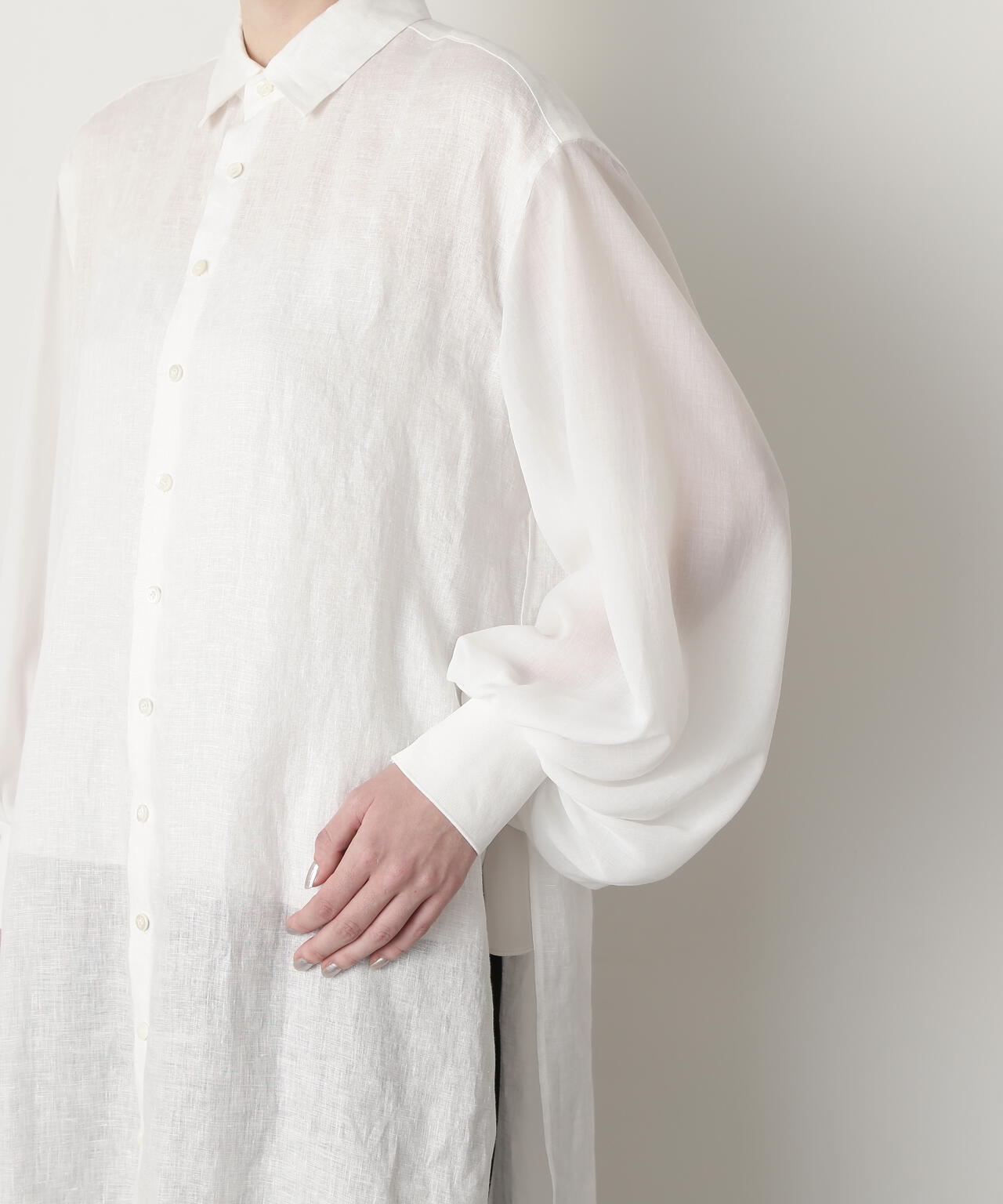 Sheer Combi Long Shirts
