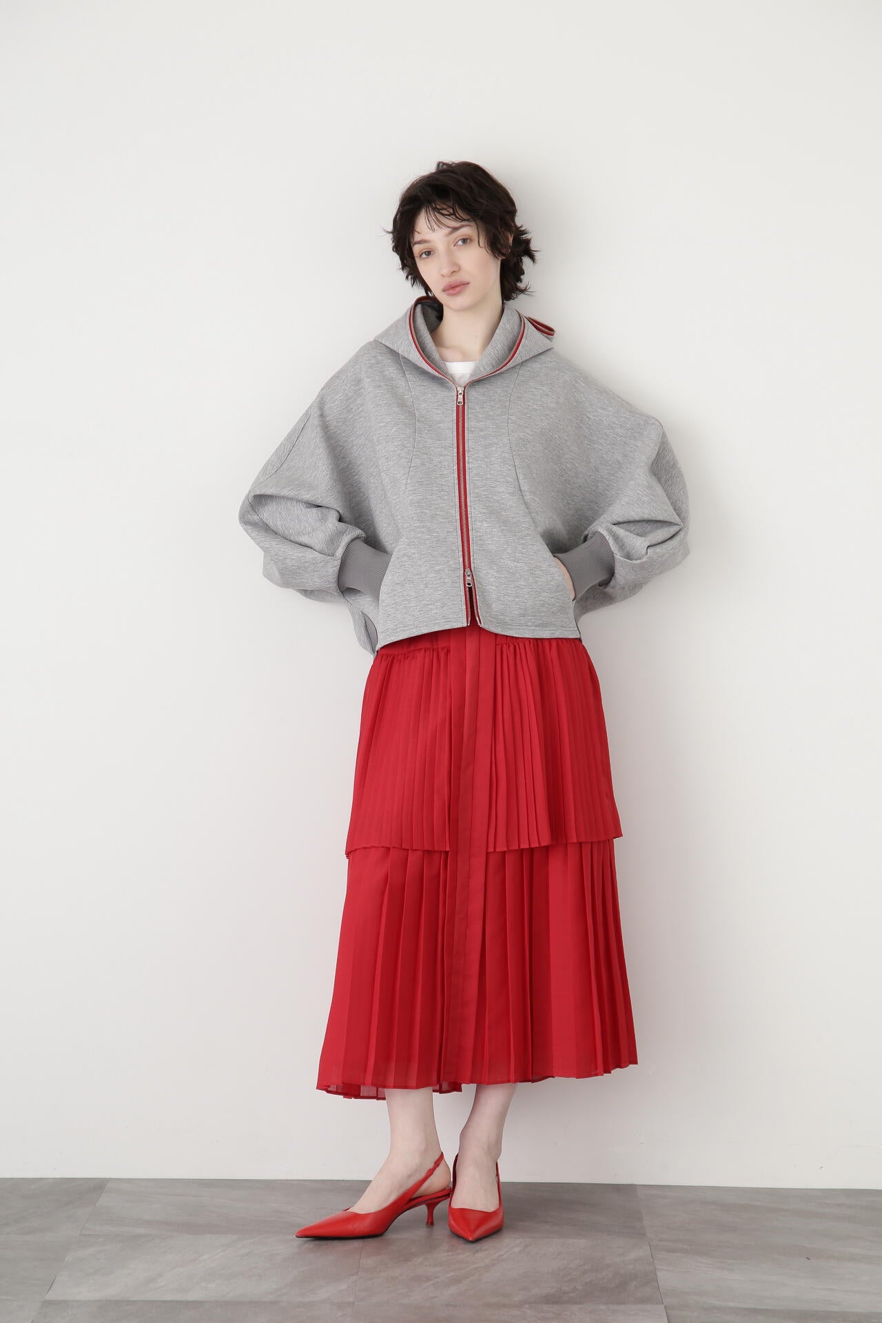 Pleats Combination Skirt