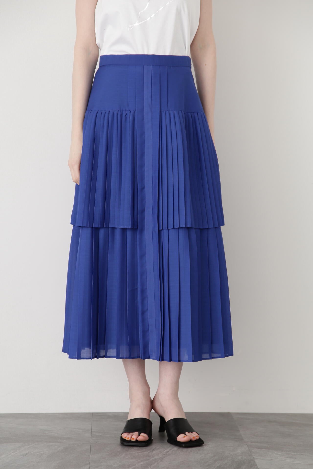 Pleats Combination Skirt