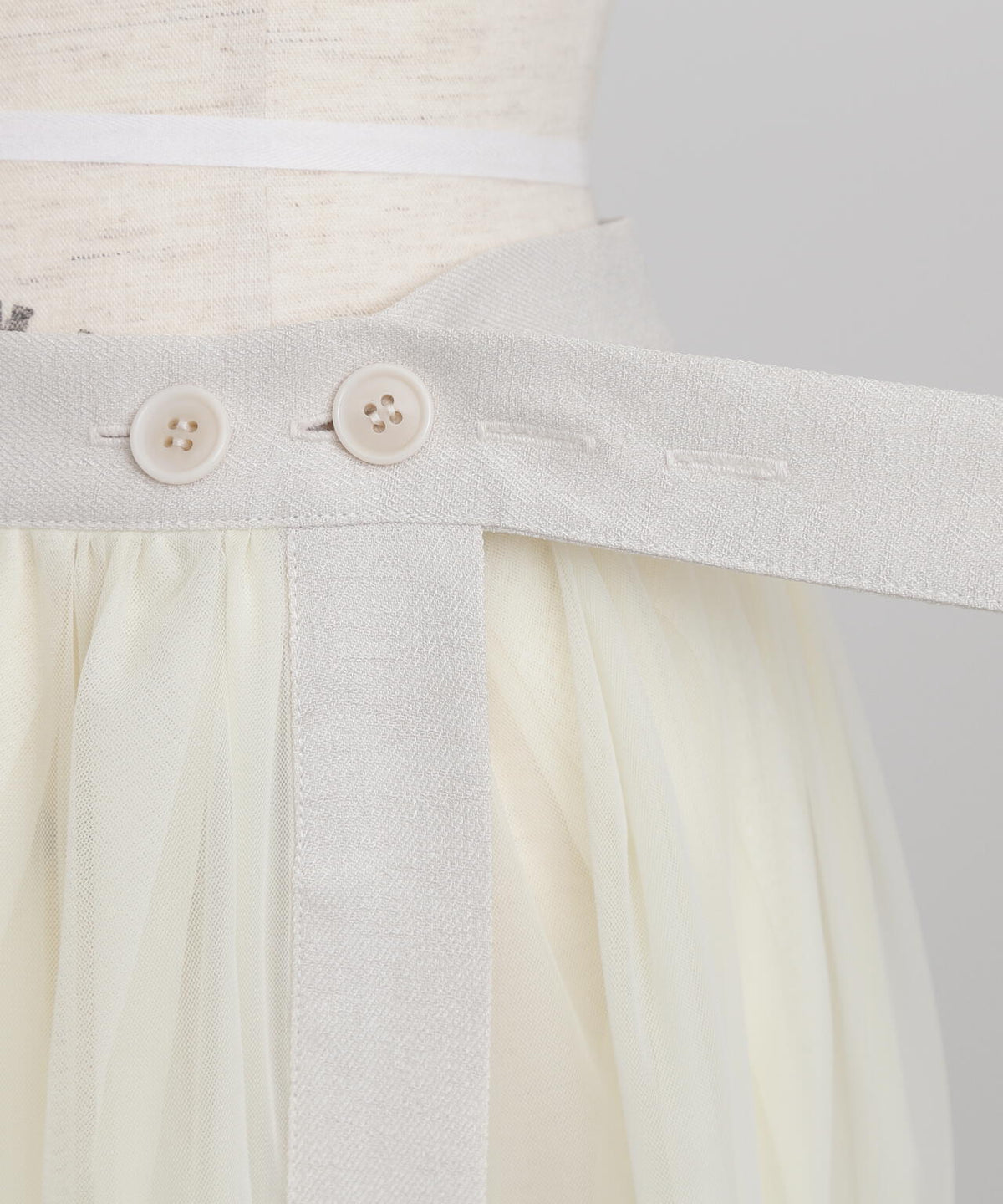【TV着用】【GISELe 6月号掲載商品】Tulle/Organdy Layered Skirt