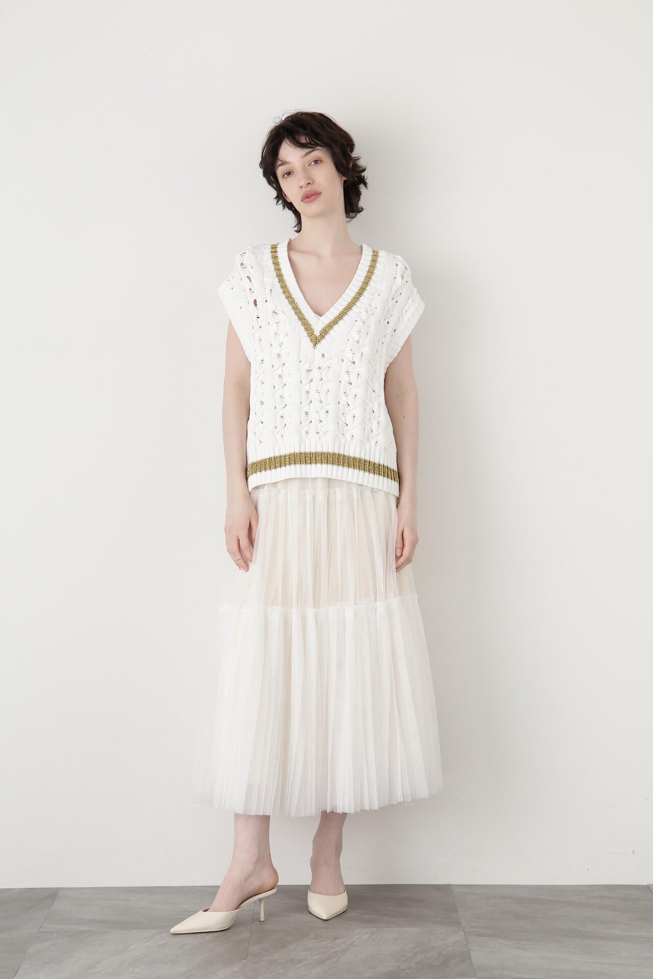 Tulle Pleats Layered