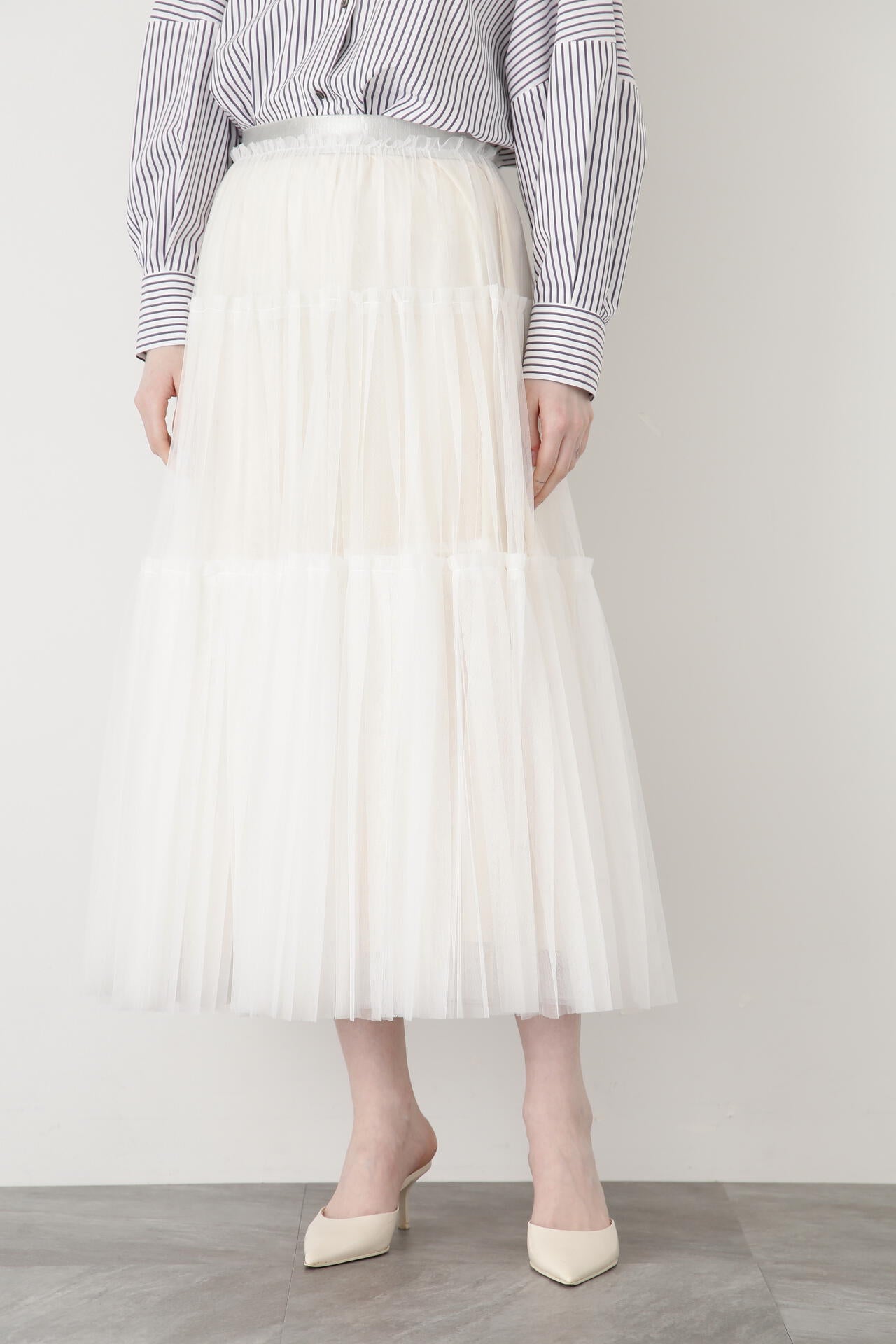 Tulle Pleats Layered
