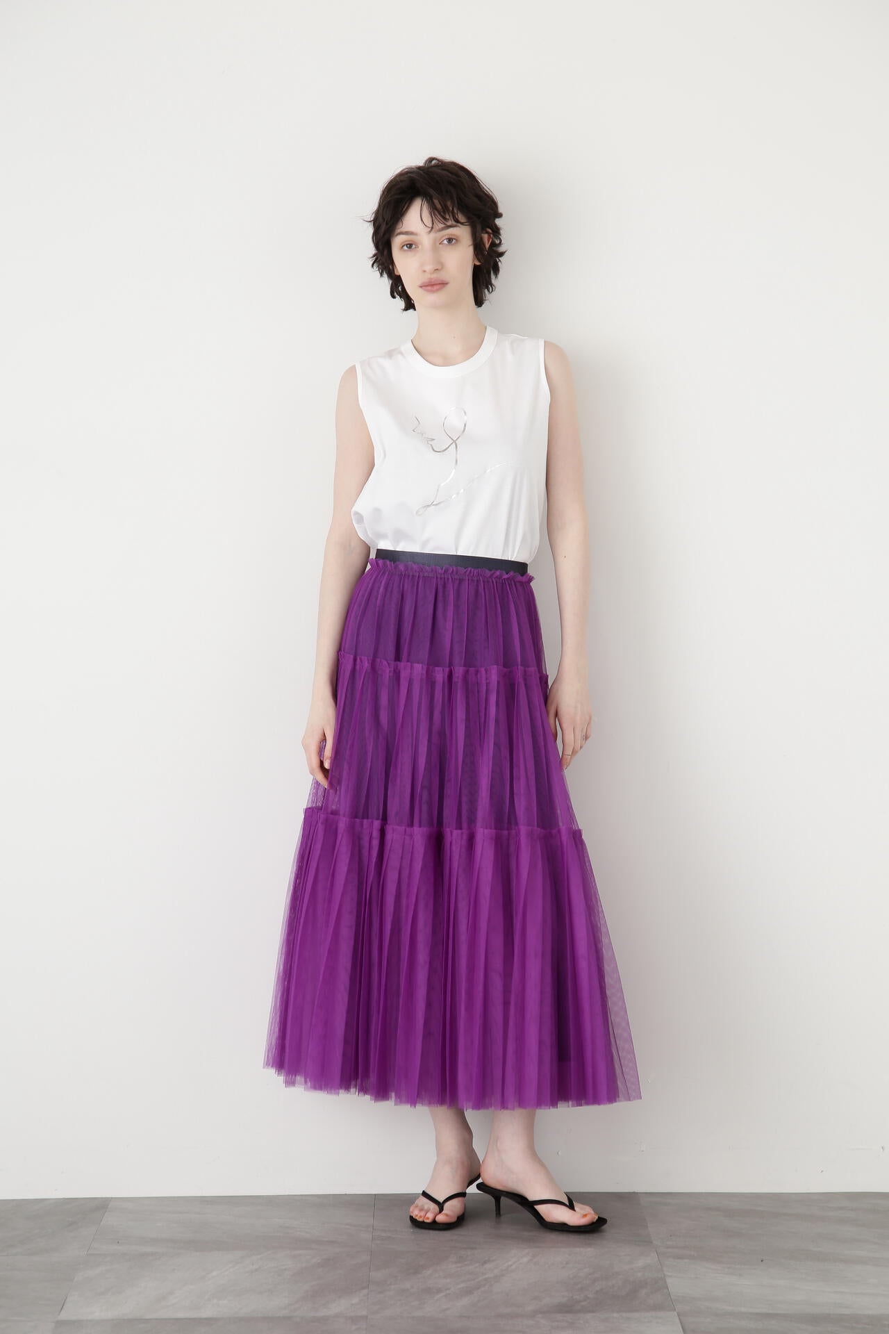 Tulle Pleats Layered