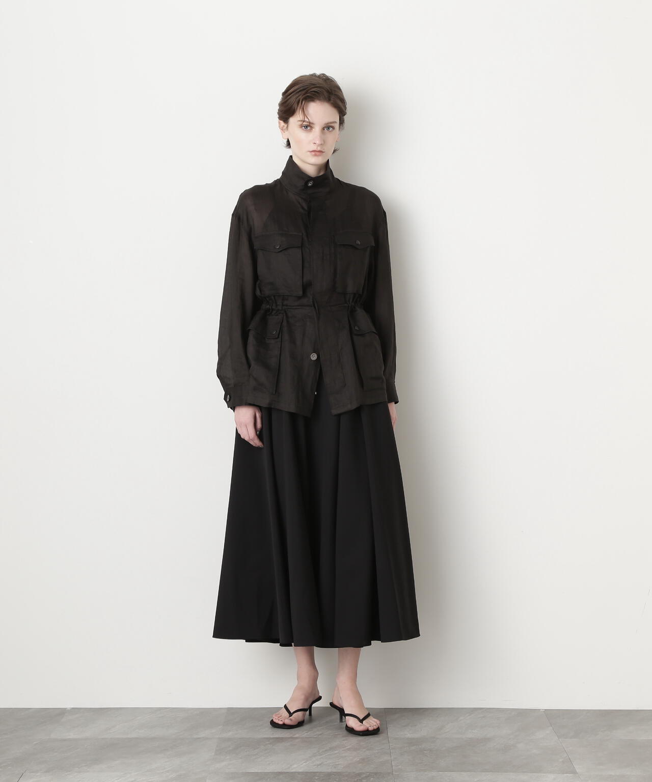 TW/Satin Combination Skirt