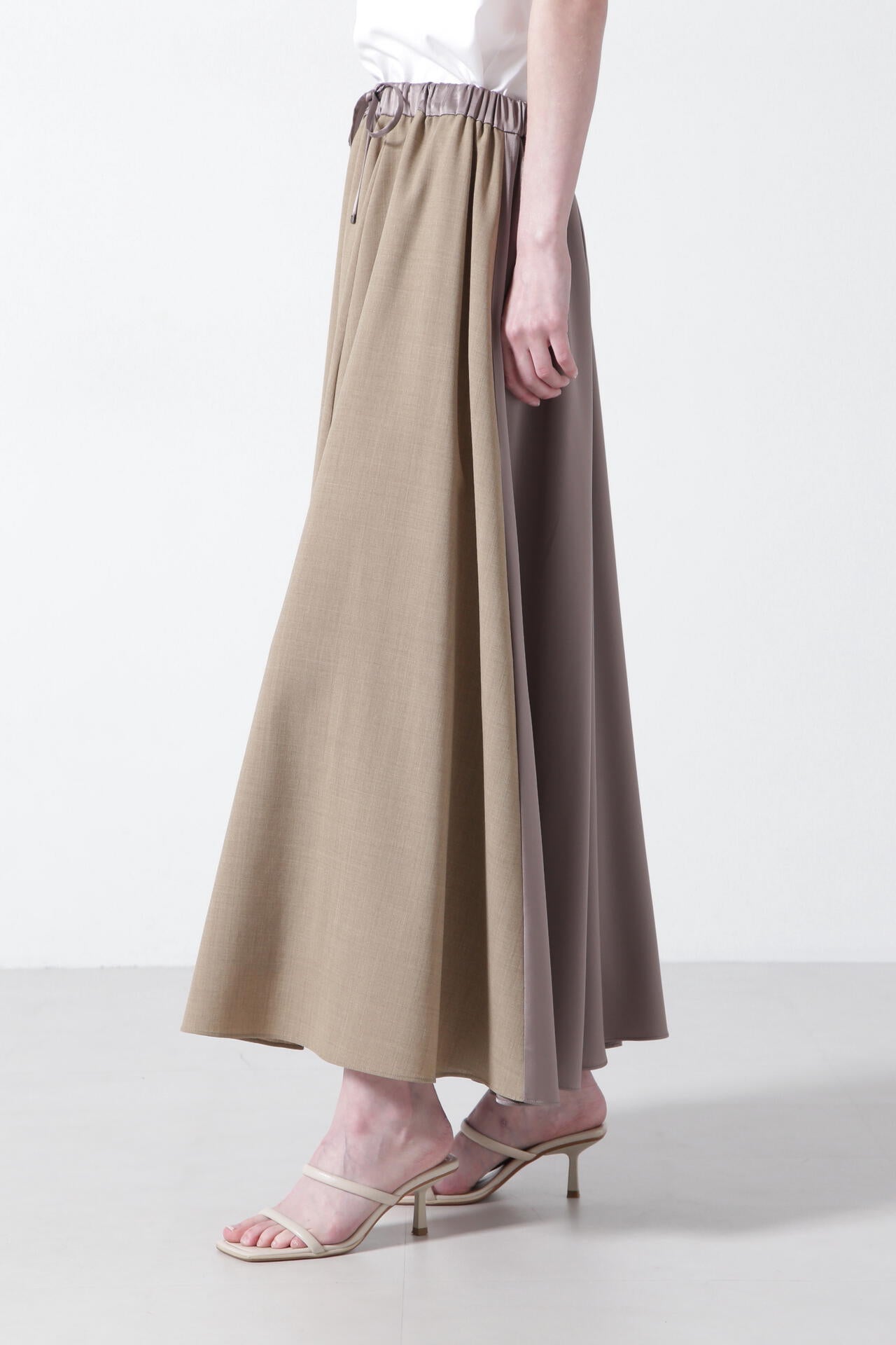 TW/Satin Combination Skirt