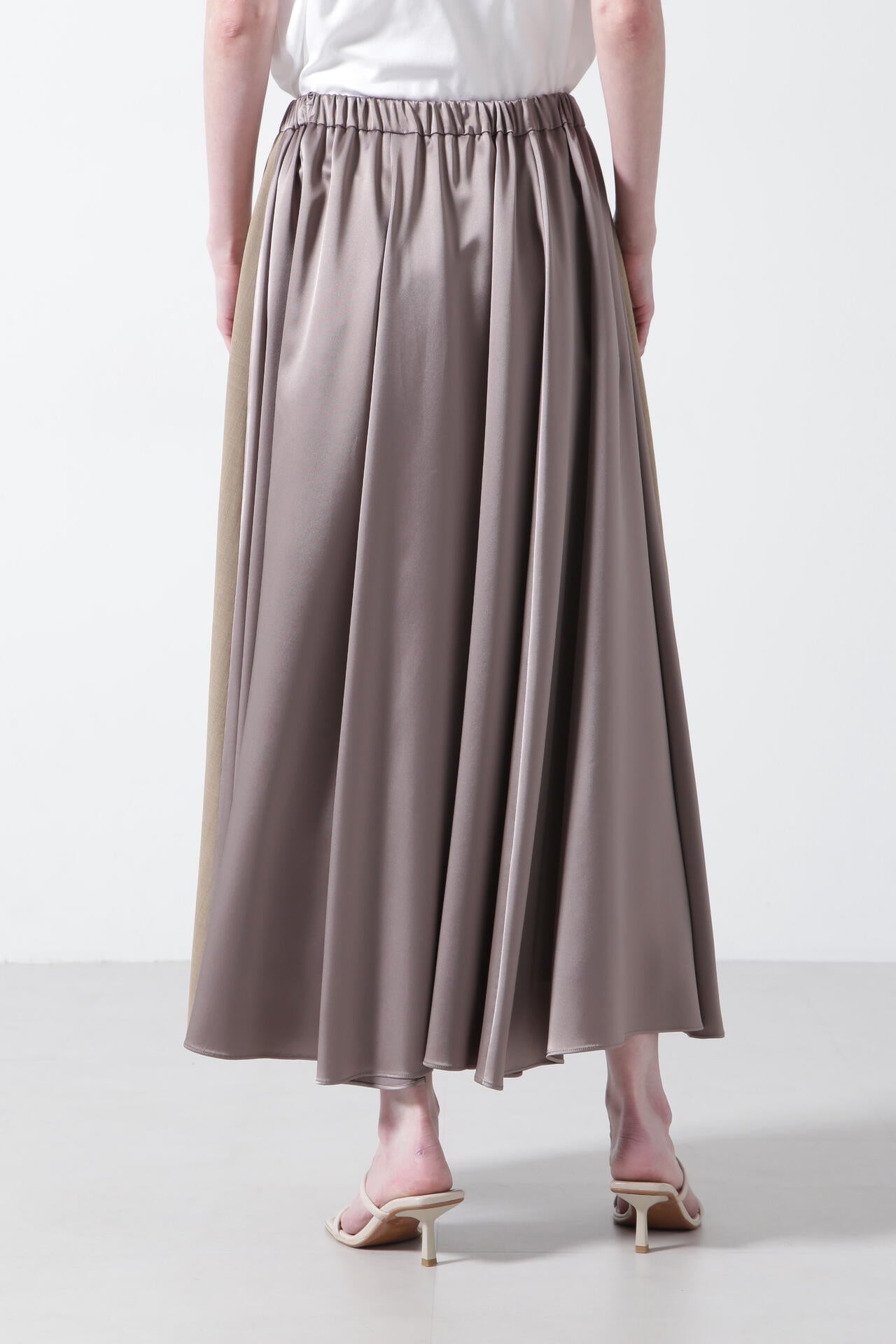 TW/Satin Combination Skirt