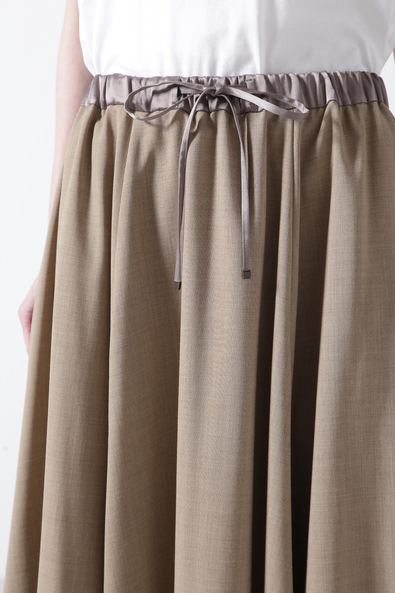 TW/Satin Combination Skirt