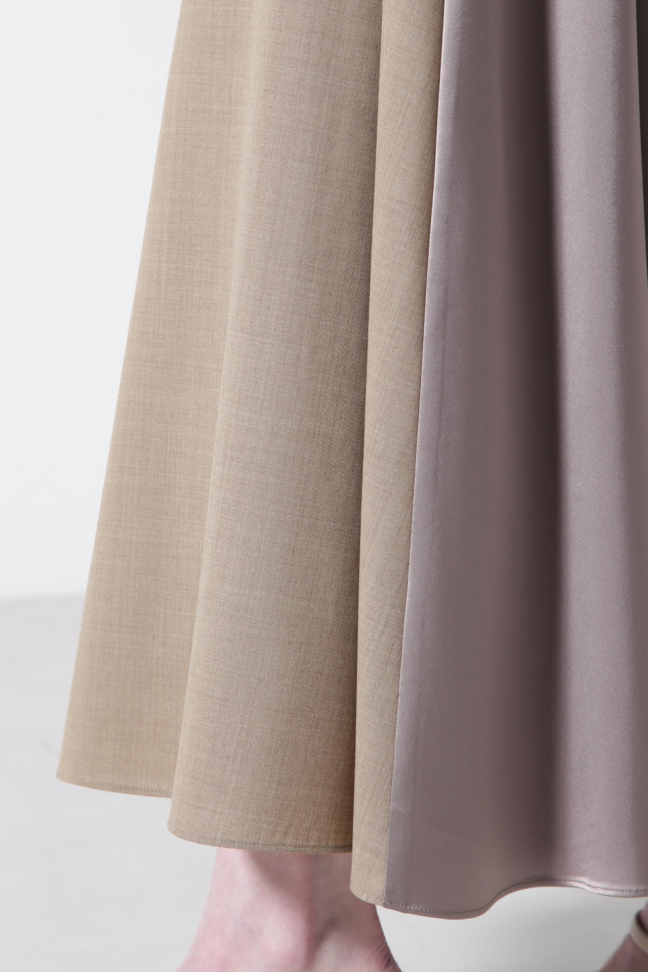 TW/Satin Combination Skirt