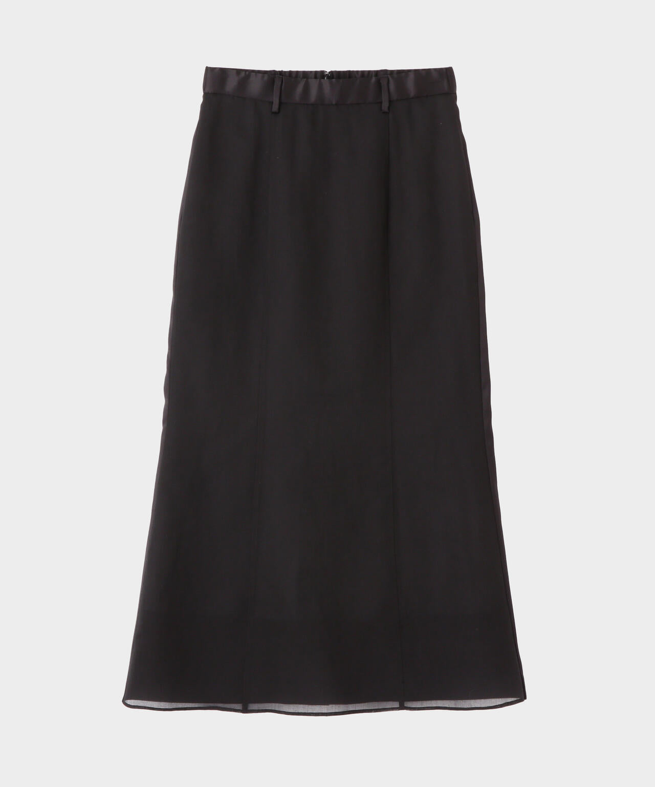Sheer Satin Combi Skirt