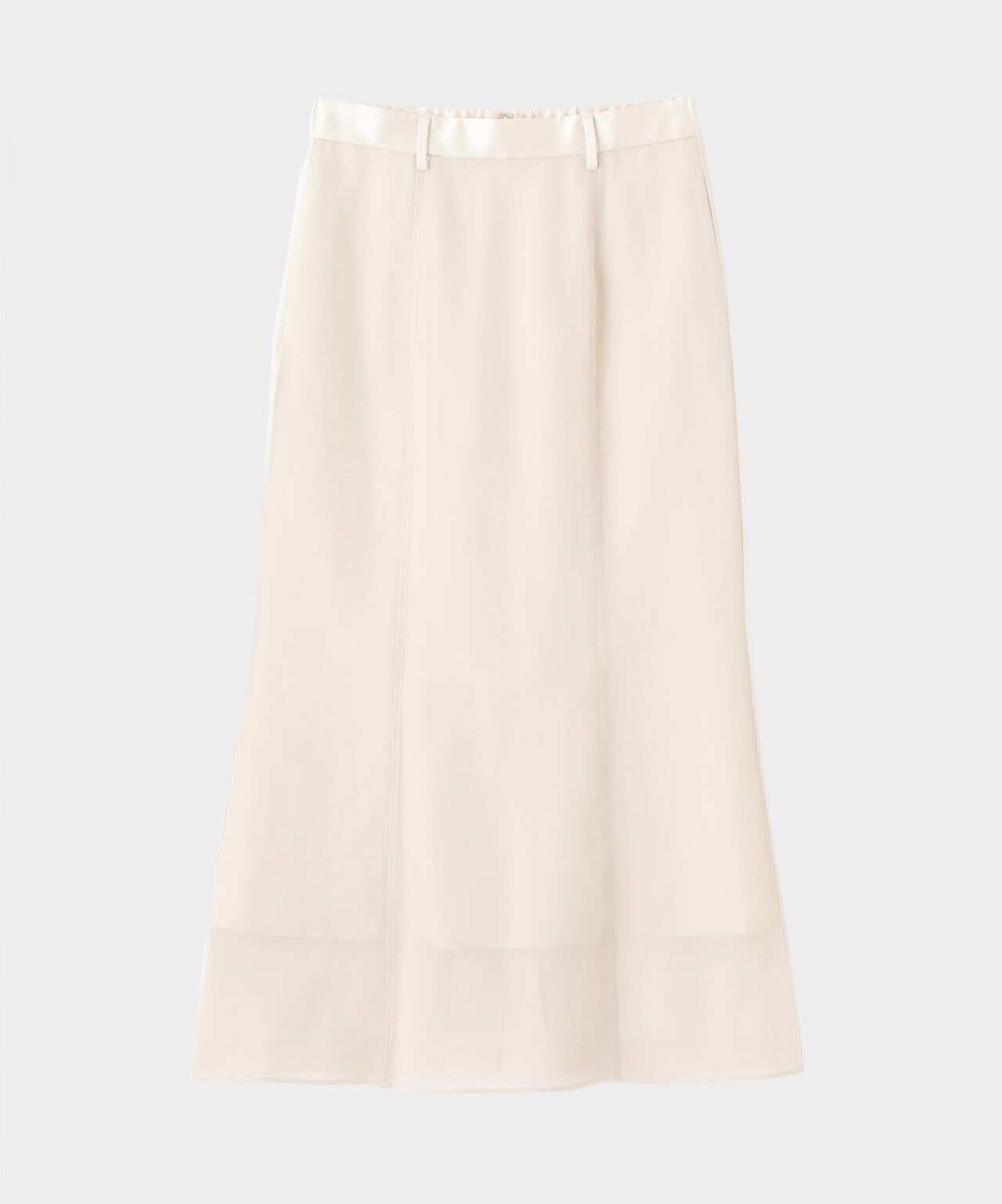 Sheer Satin Combi Skirt