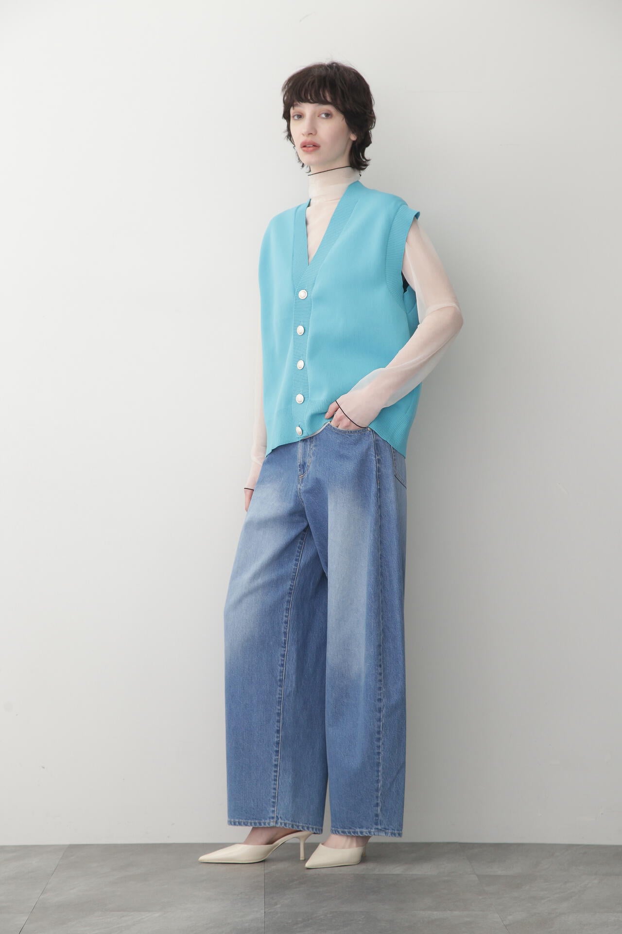 【TV着用】【GISELe 6月号掲載商品】Curvy Denim