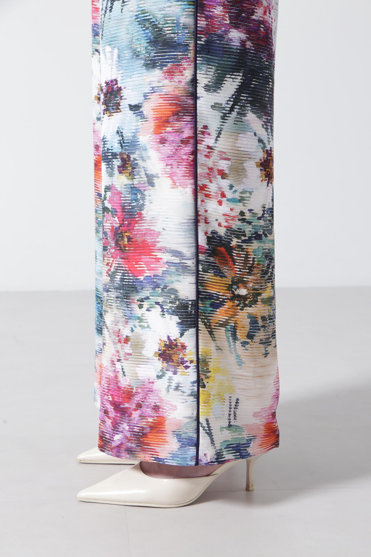 【TV着用】Printed Flower Easy Pants