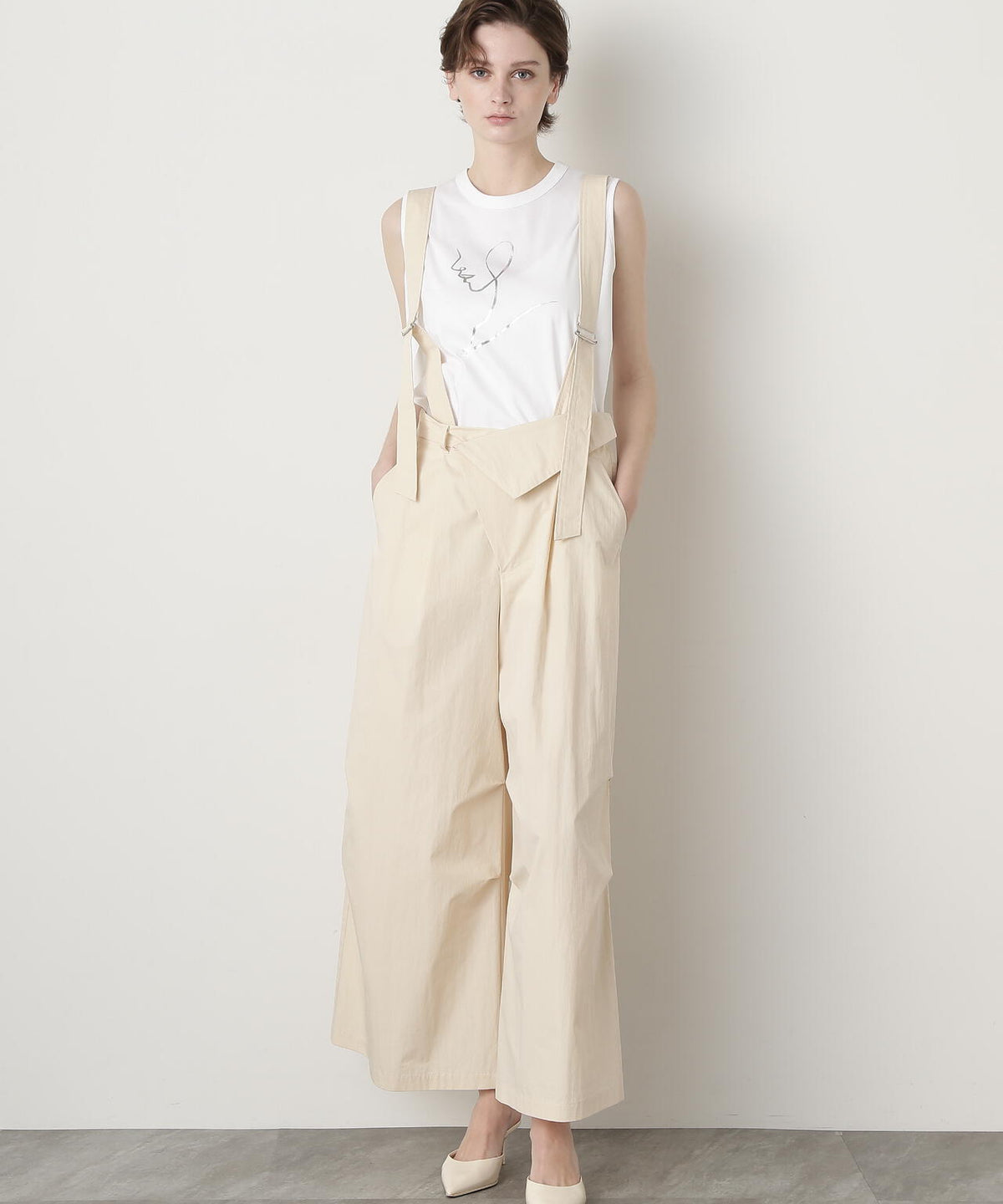 Suspender Wide Pants