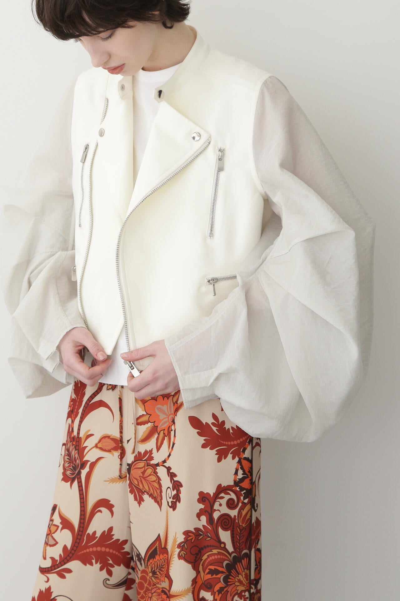 Sheer Sleeve Riders Jacket