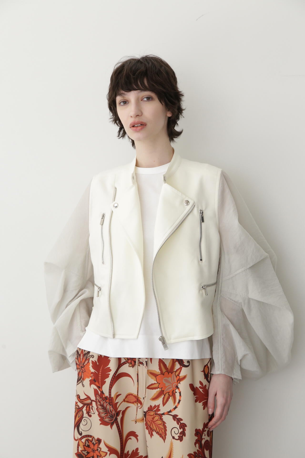 Sheer Sleeve Riders Jacket