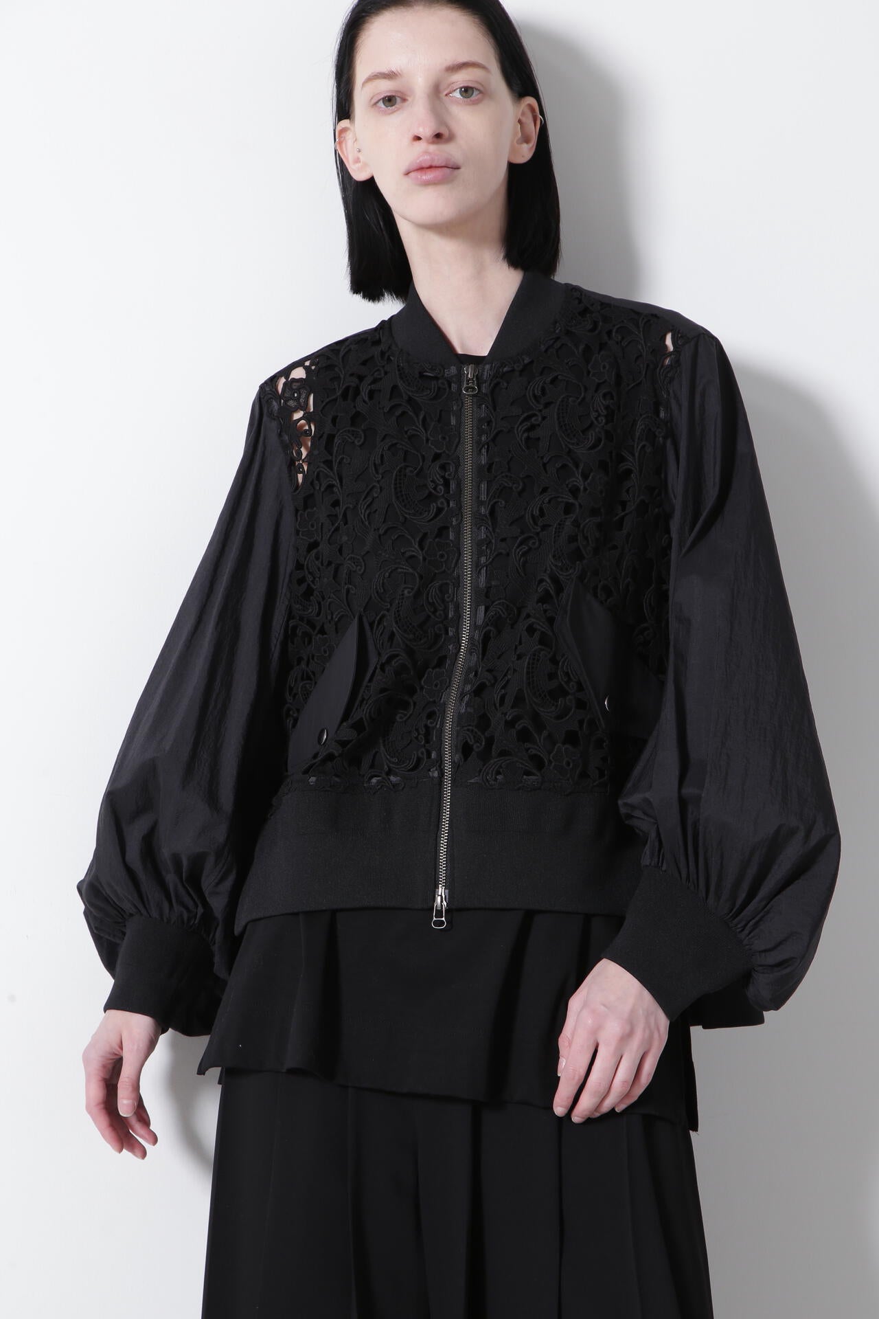 Lace Combi Sheer Sleeve MA-1
