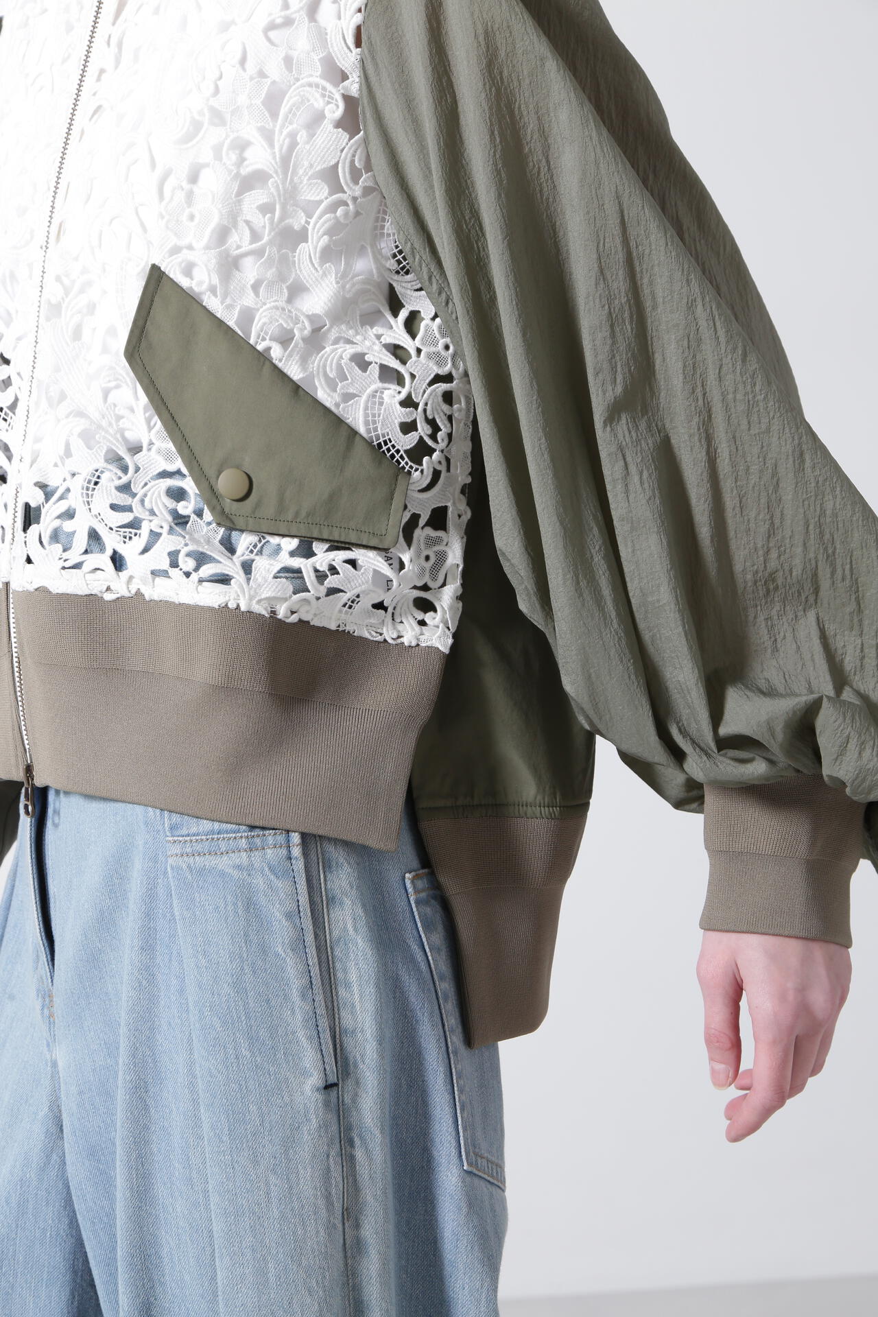 Lace Combi Sheer Sleeve MA-1
