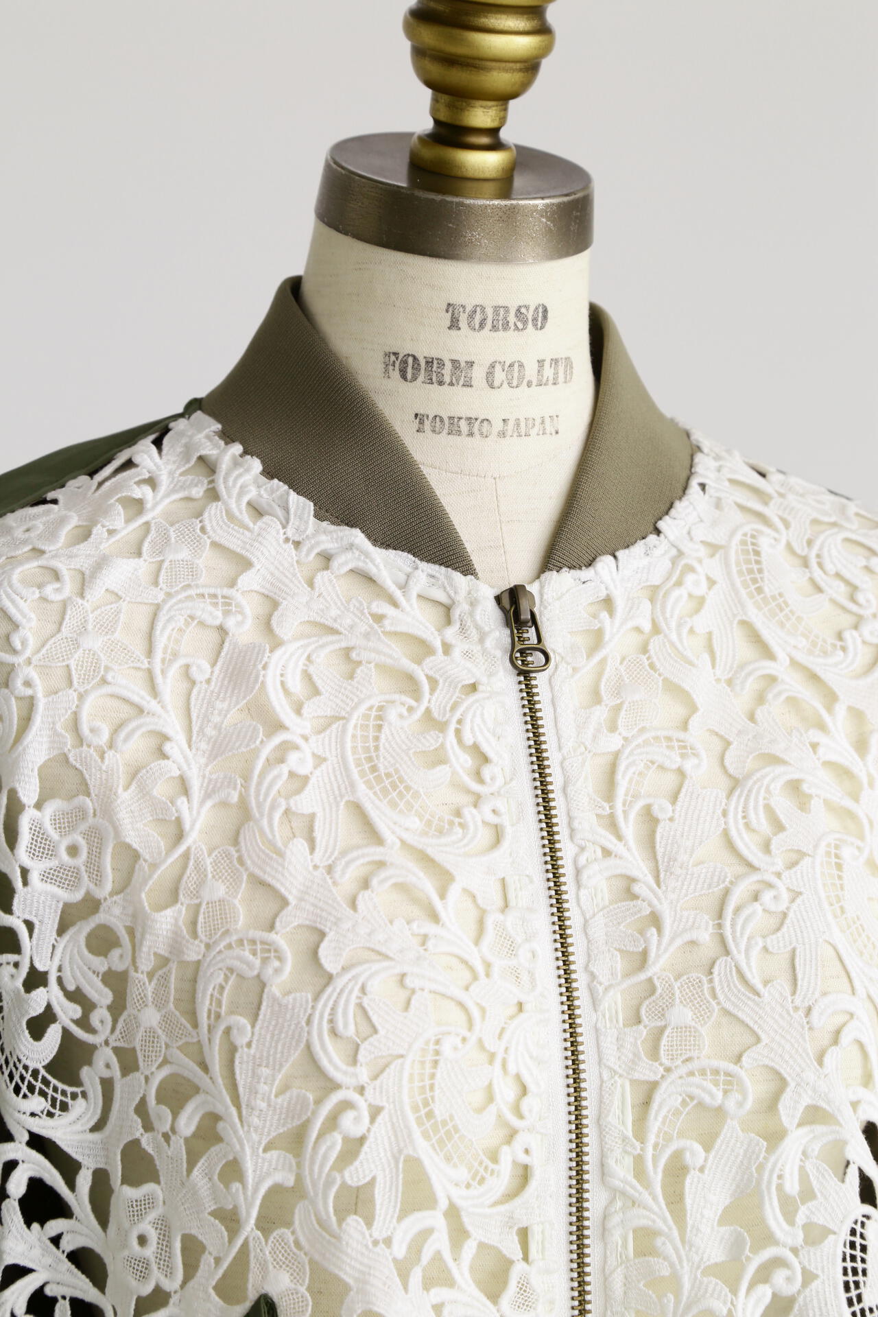 Lace Combi Sheer Sleeve MA-1