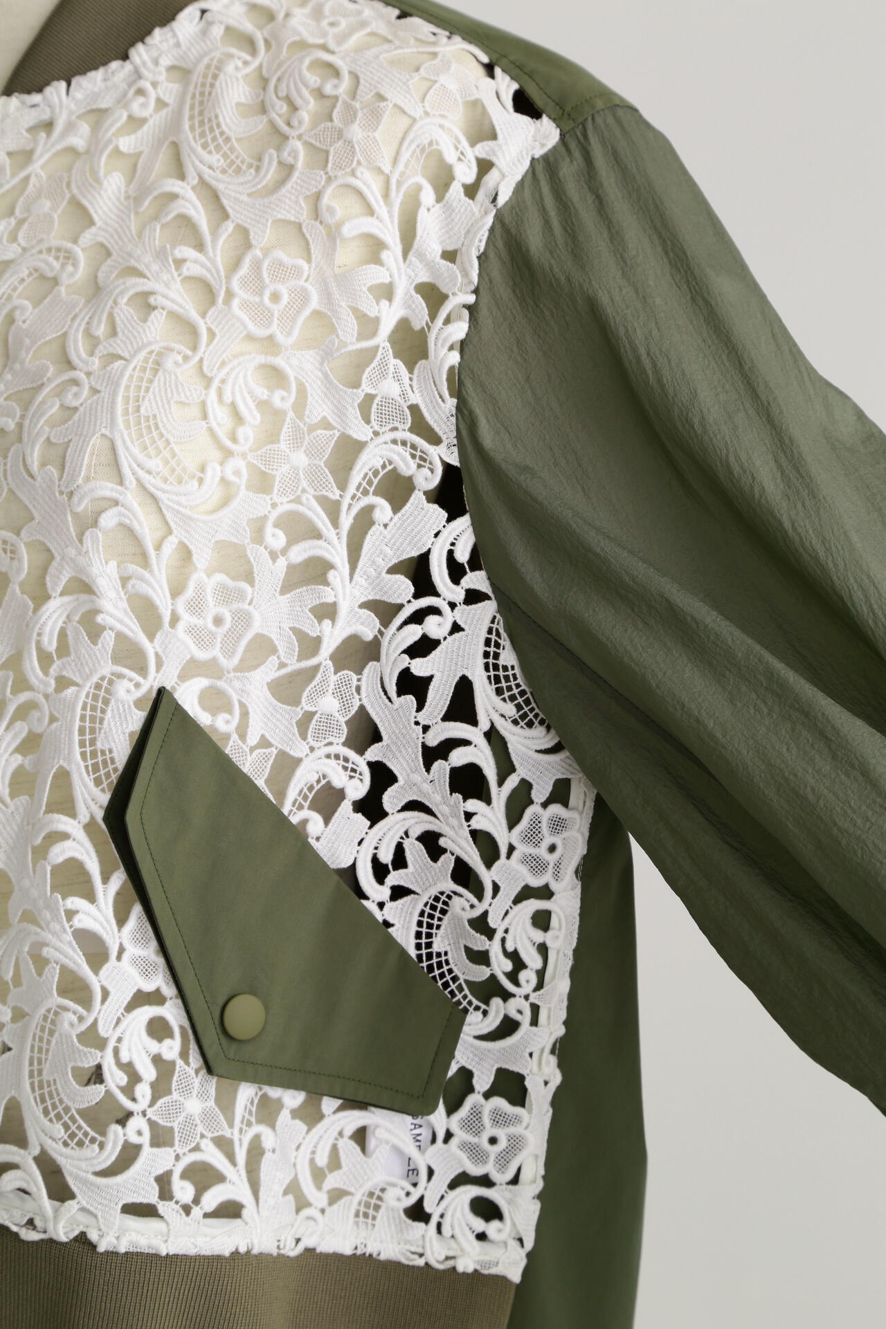 Lace Combi Sheer Sleeve MA-1