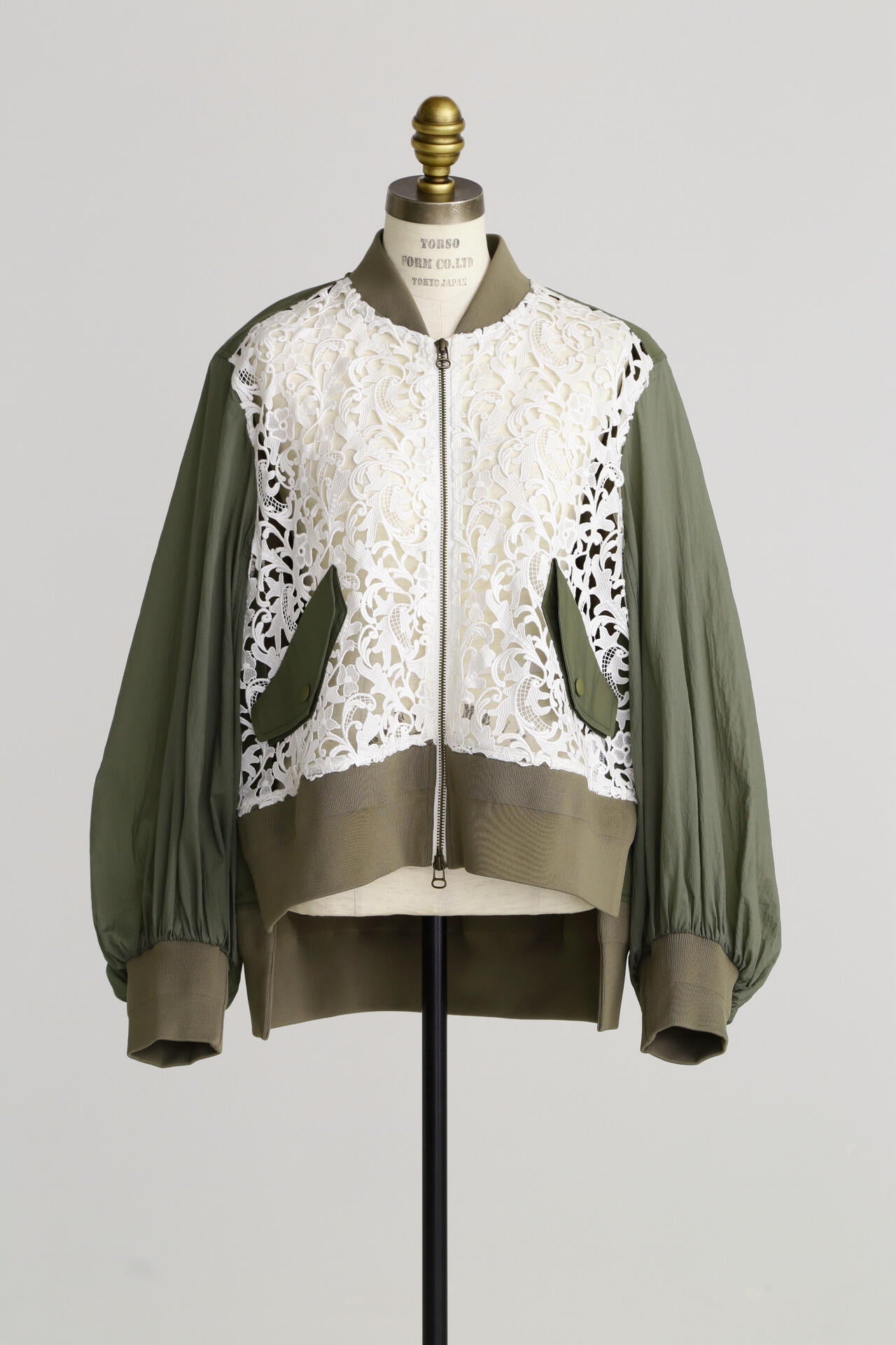Lace Combi Sheer Sleeve MA-1