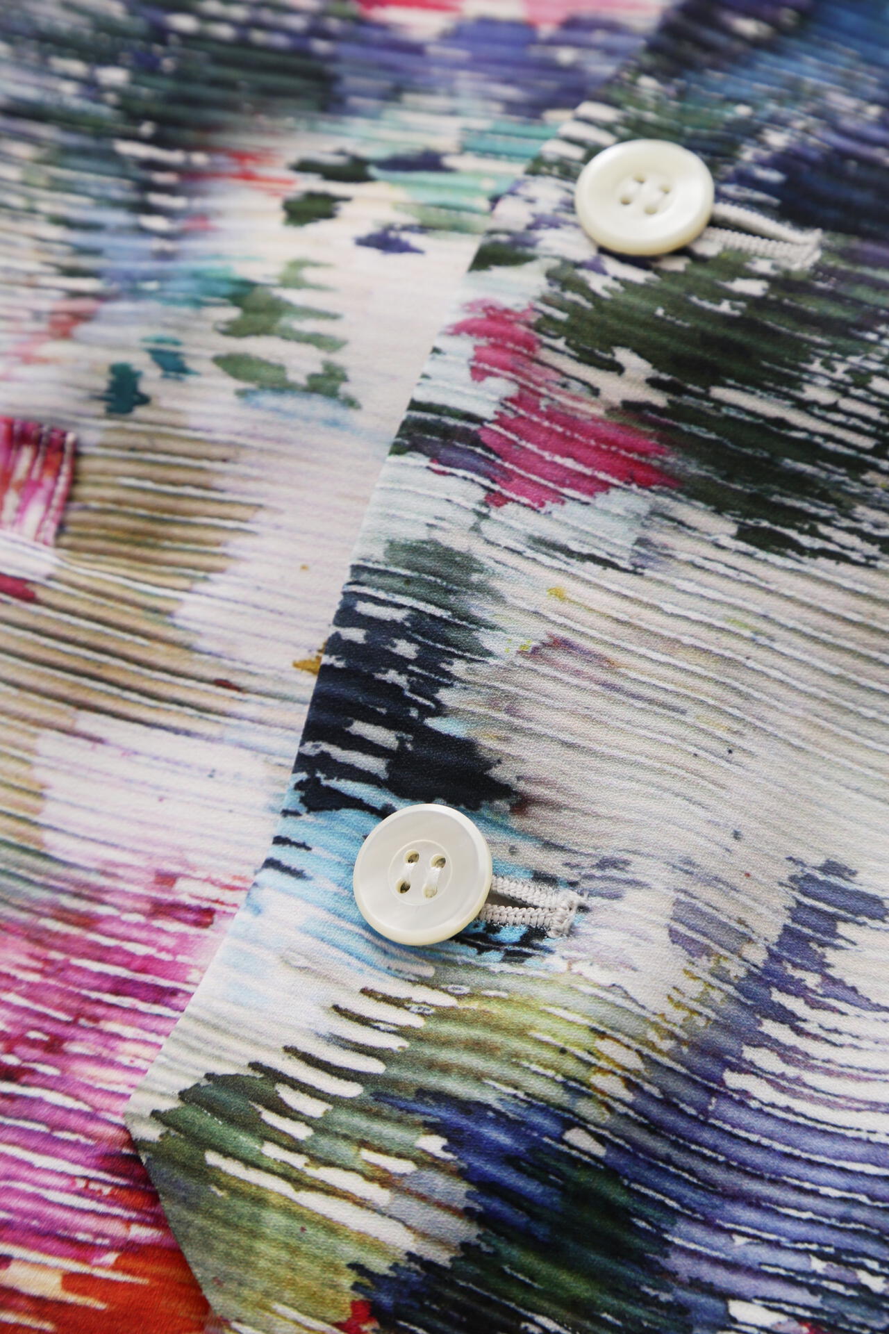 【TV着用】Printed Narrow ilhouette Gilet