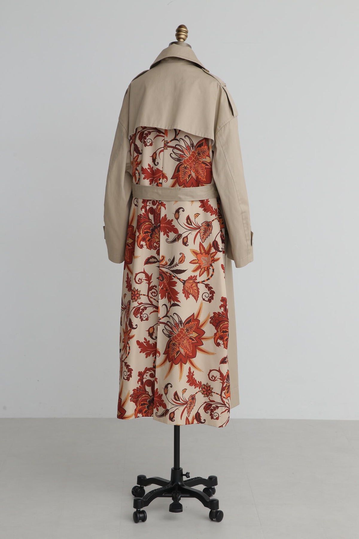 Back Printed Trench Coat