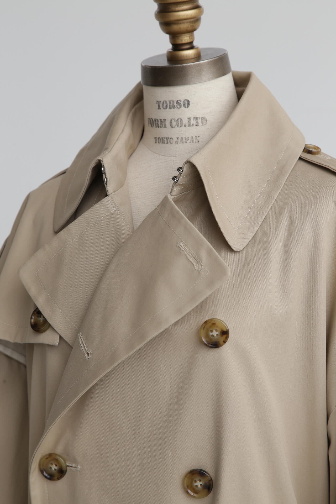 Back Printed Trench Coat