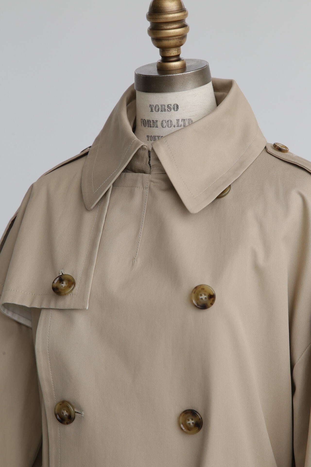 Back Printed Trench Coat
