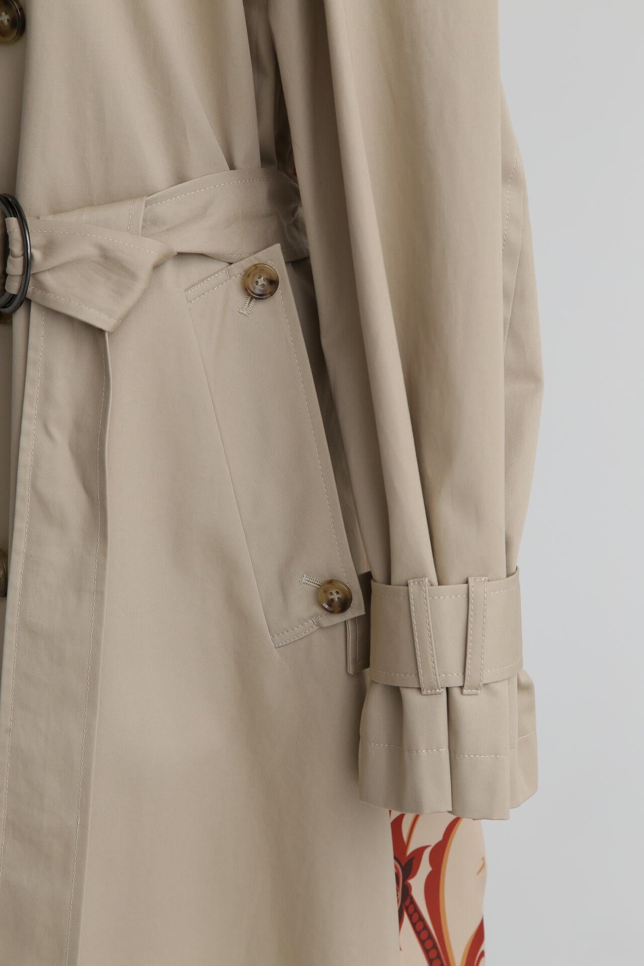 Back Printed Trench Coat