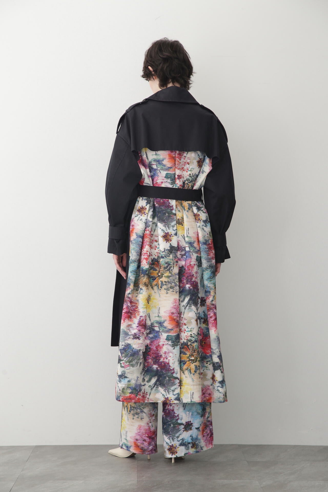 Back Printed Trench Coat