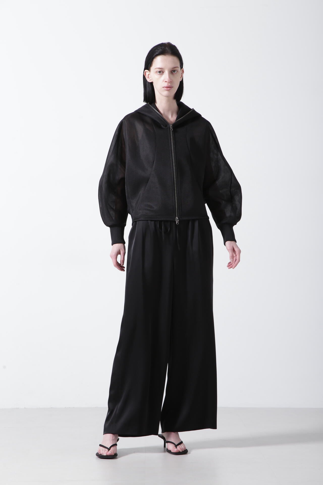 Sheer Doubleknit Hoody