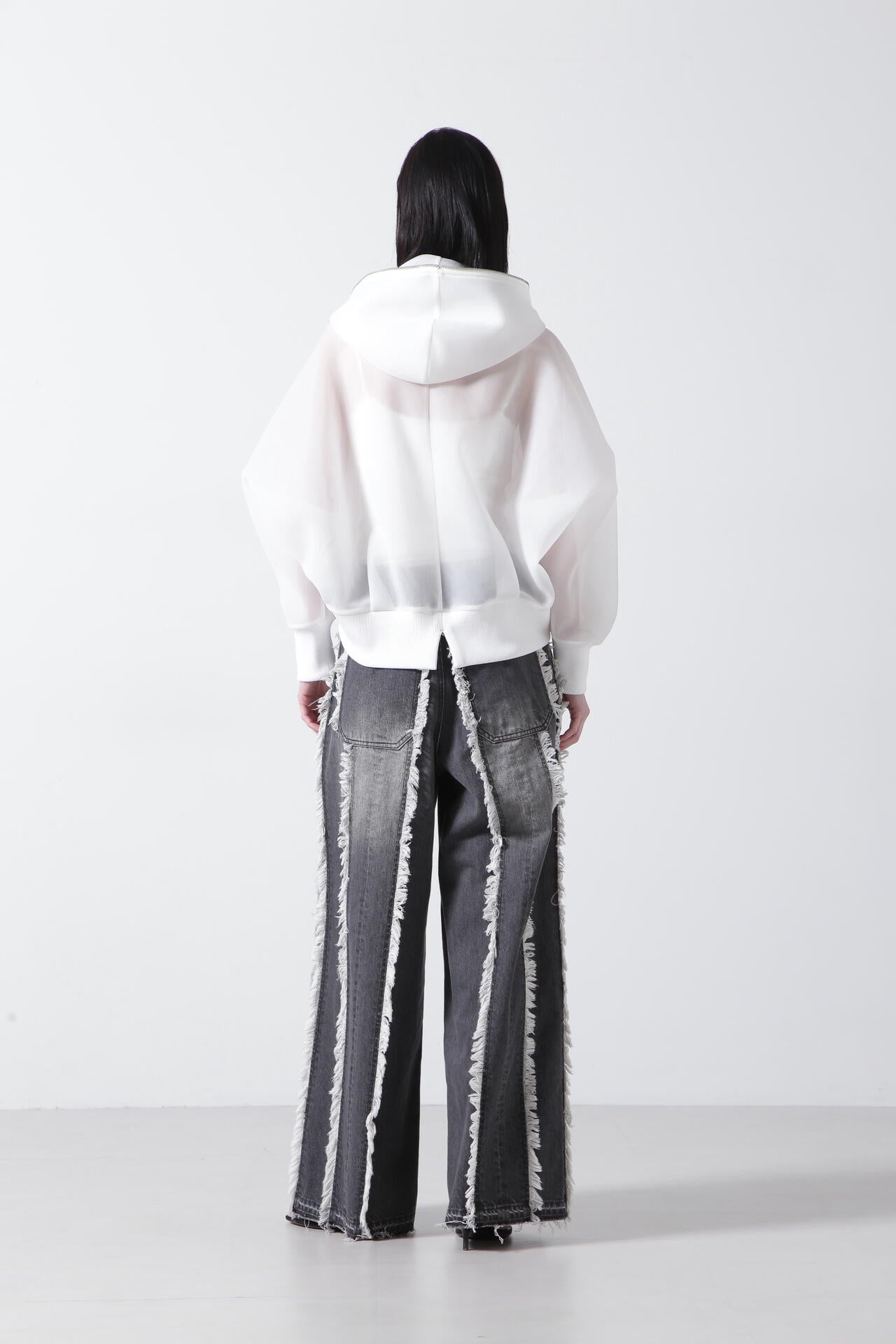 Sheer Doubleknit Hoody