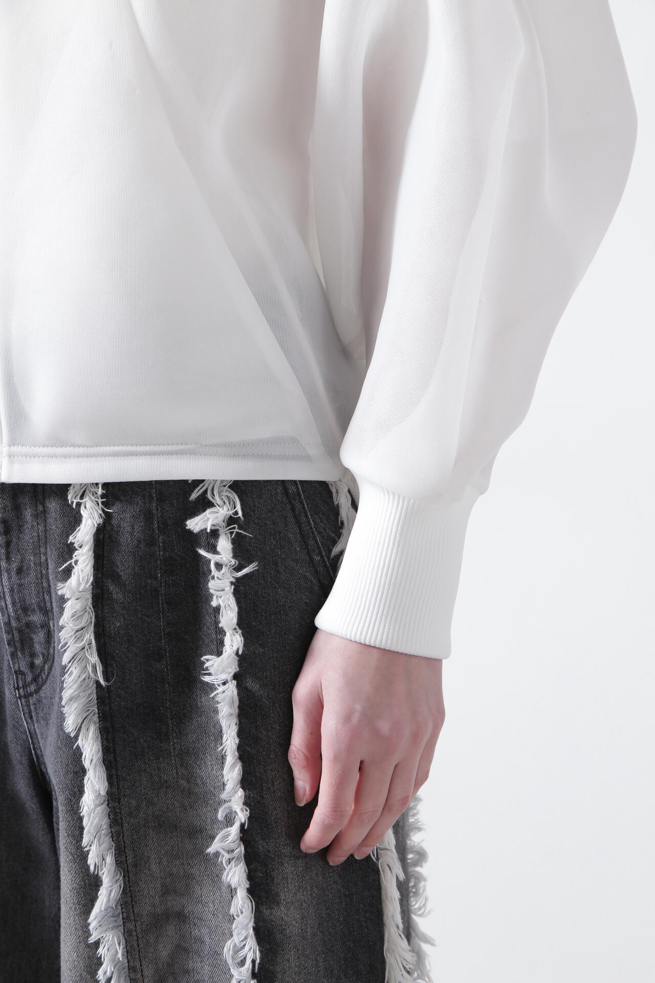 Sheer Doubleknit Hoody