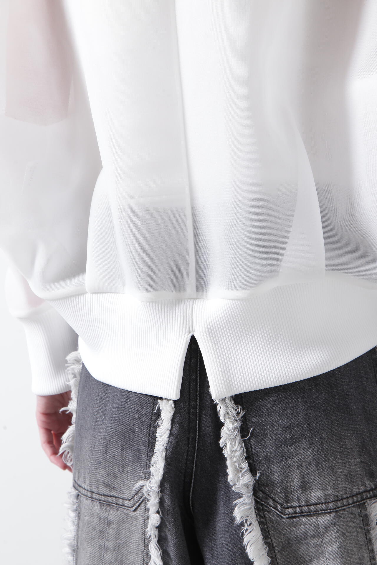 Sheer Doubleknit Hoody