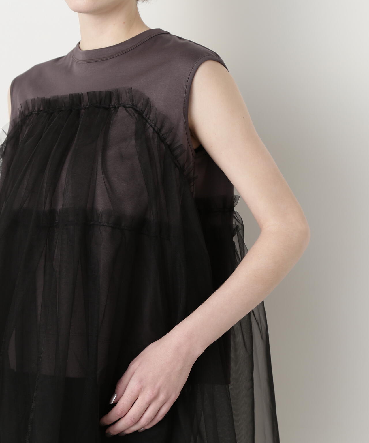 【STORY 8月号掲載商品】Tulle Combination Tops