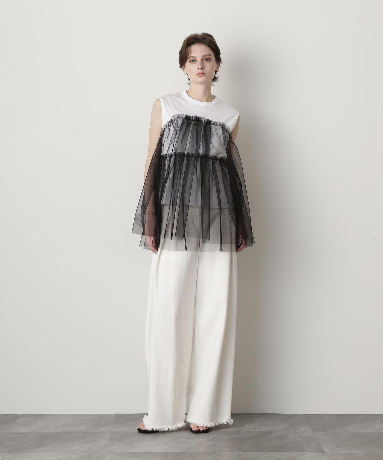 【STORY 8月号掲載商品】Tulle Combination Tops