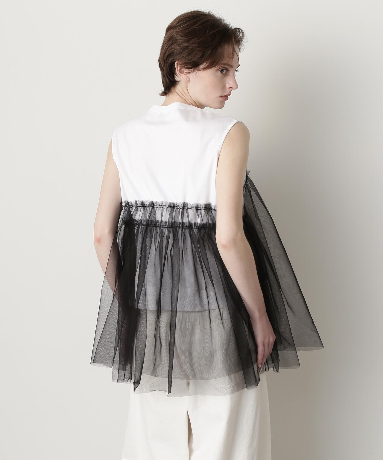 【STORY 8月号掲載商品】Tulle Combination Tops